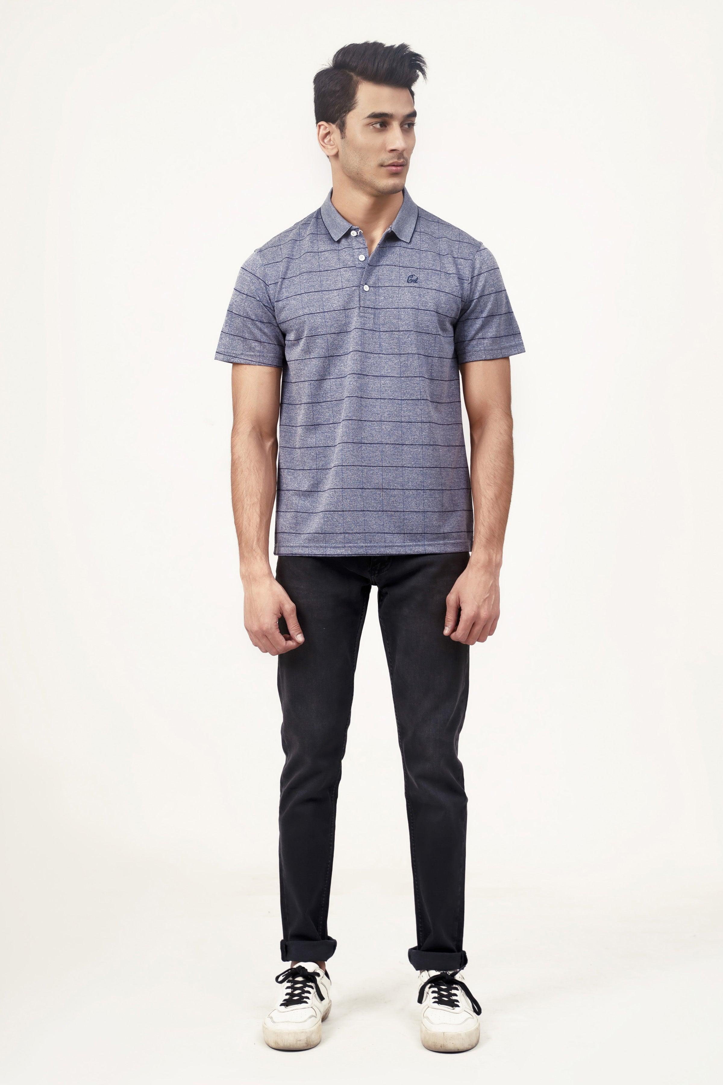 EXECUTIVE POLO GREY MELANGE at Charcoal Clothing