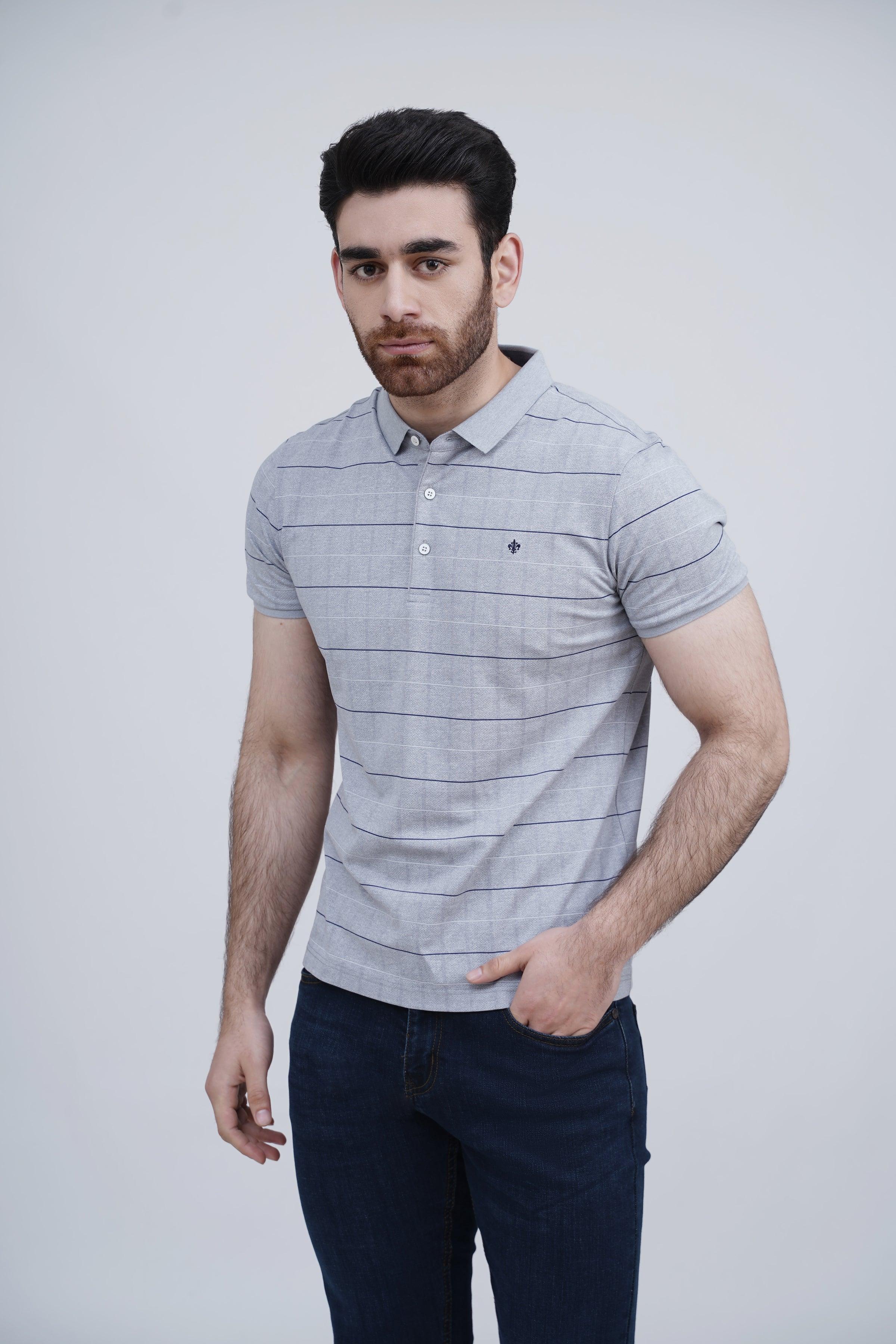 EXECUTIVE POLO GREY at Charcoal Clothing