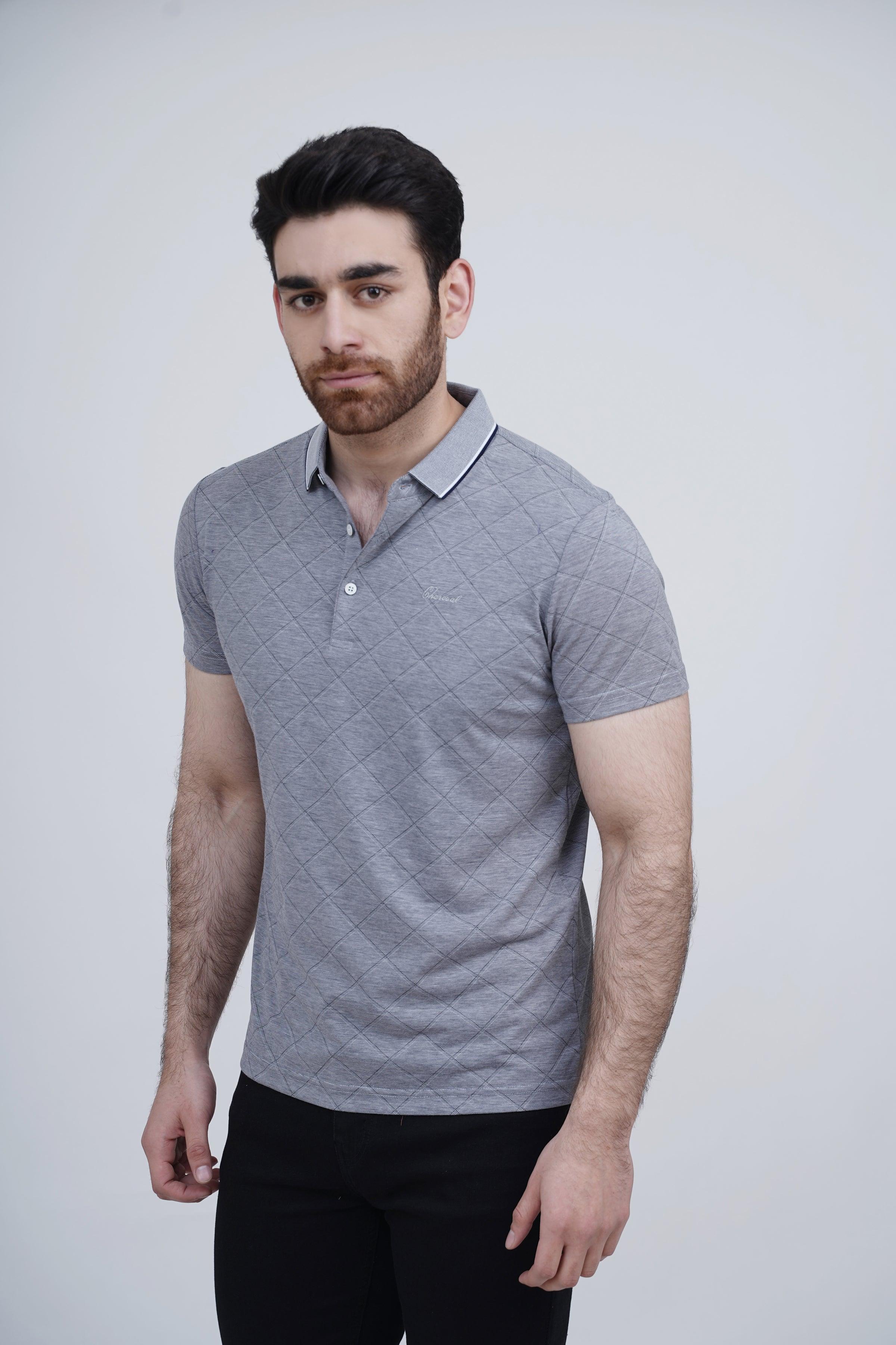 EXECUTIVE POLO GREY at Charcoal Clothing