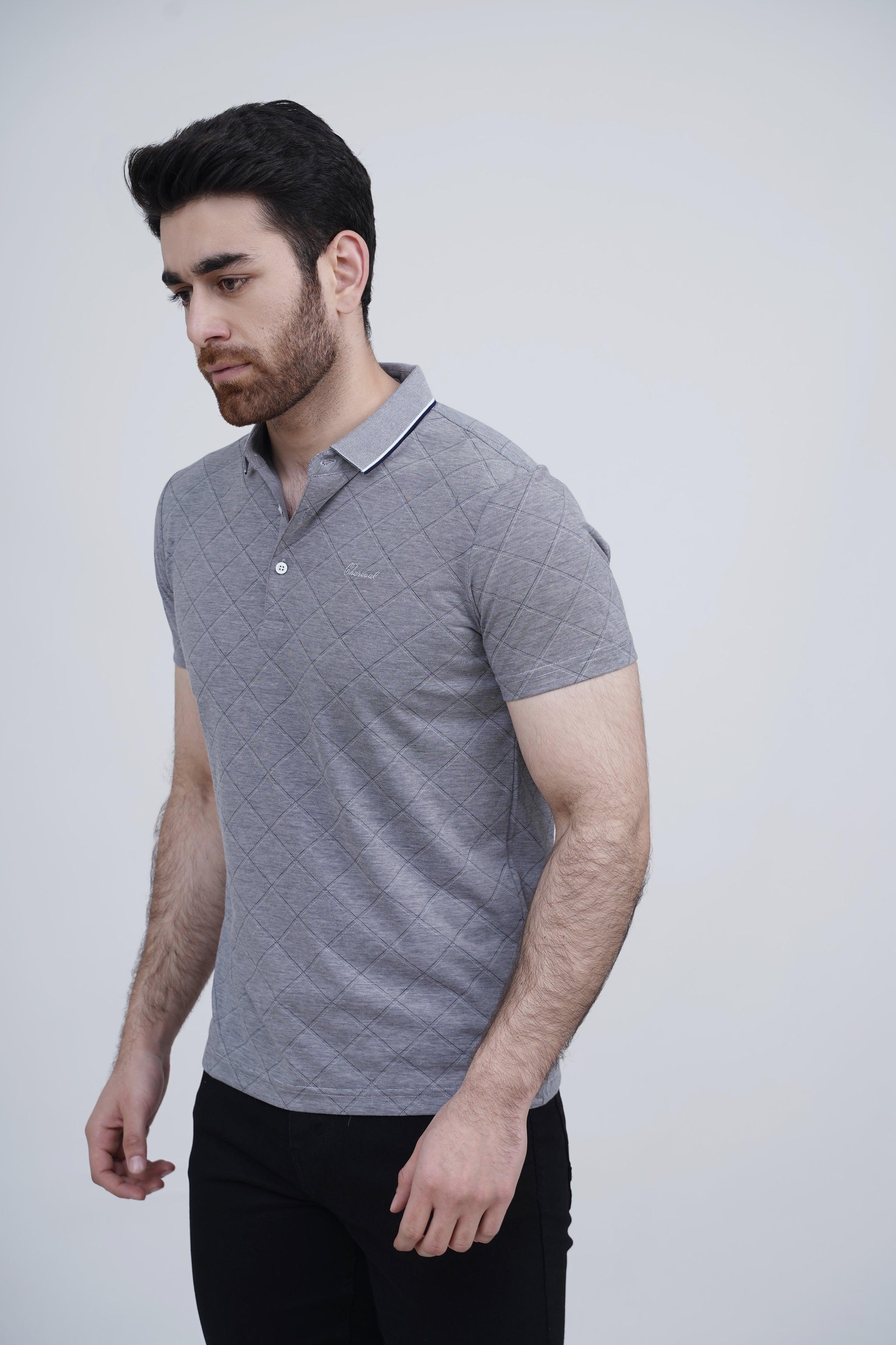 EXECUTIVE POLO GREY at Charcoal Clothing