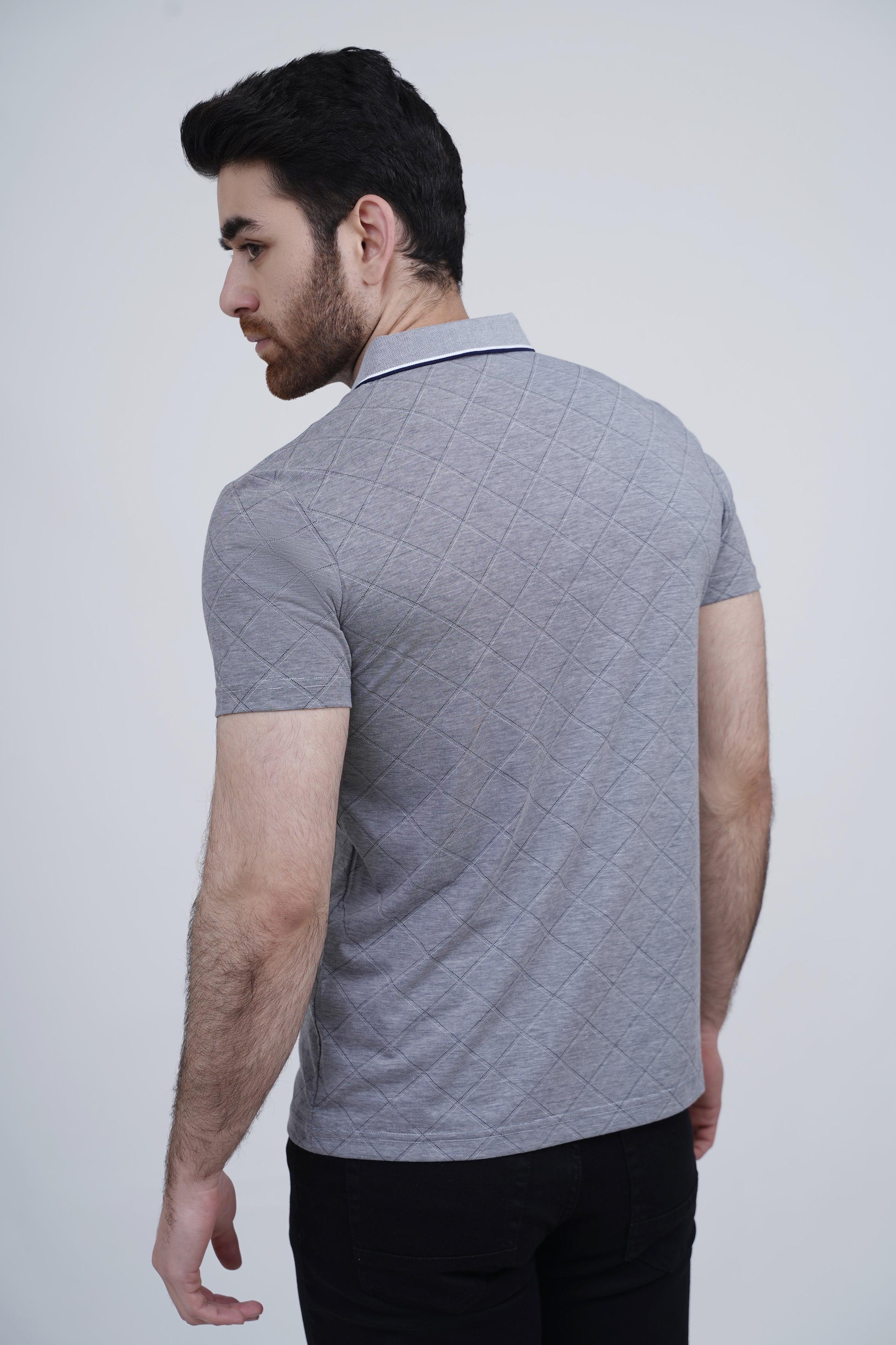 EXECUTIVE POLO GREY at Charcoal Clothing