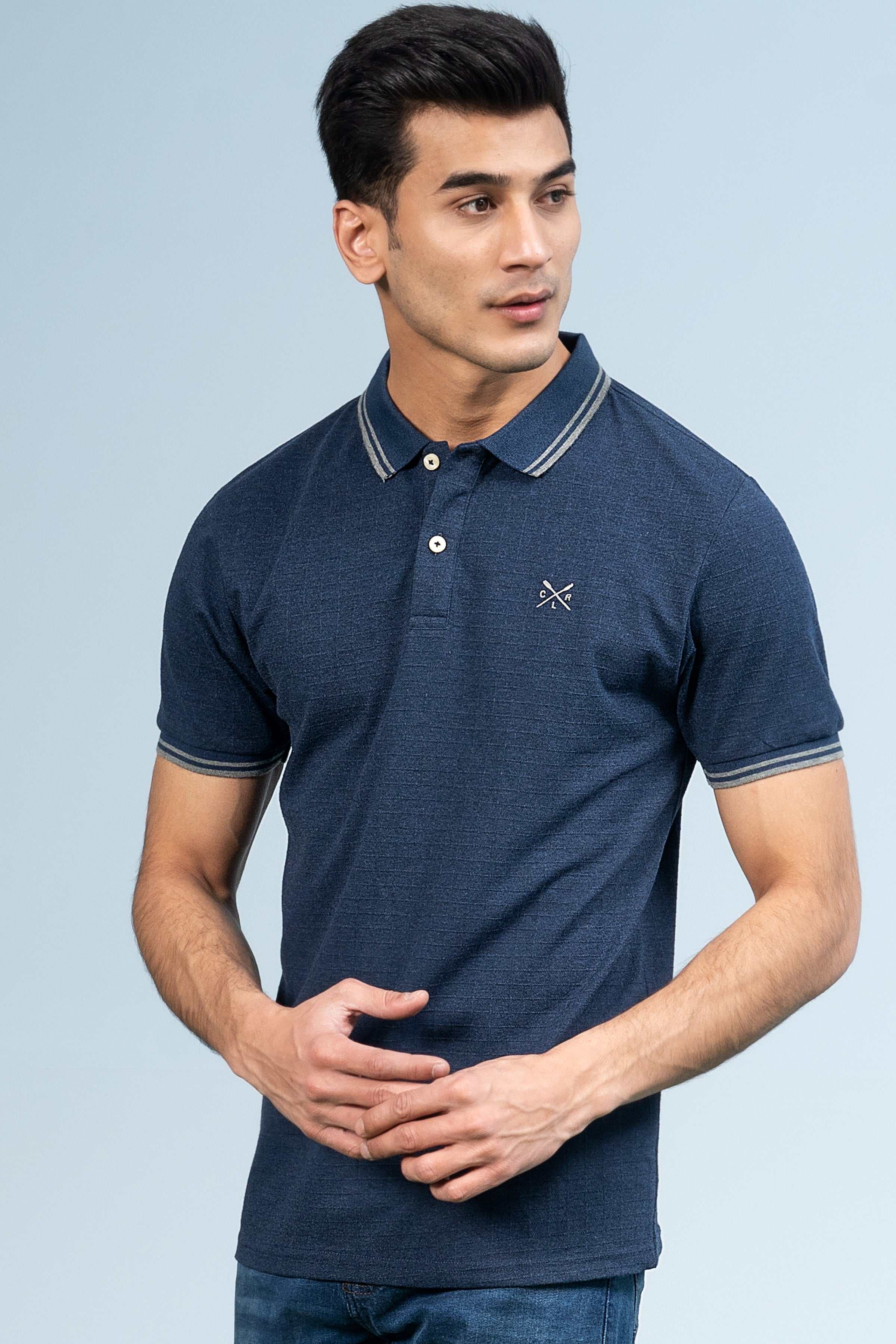 EXECUTIVE POLO INDIGO BLUE at Charcoal Clothing