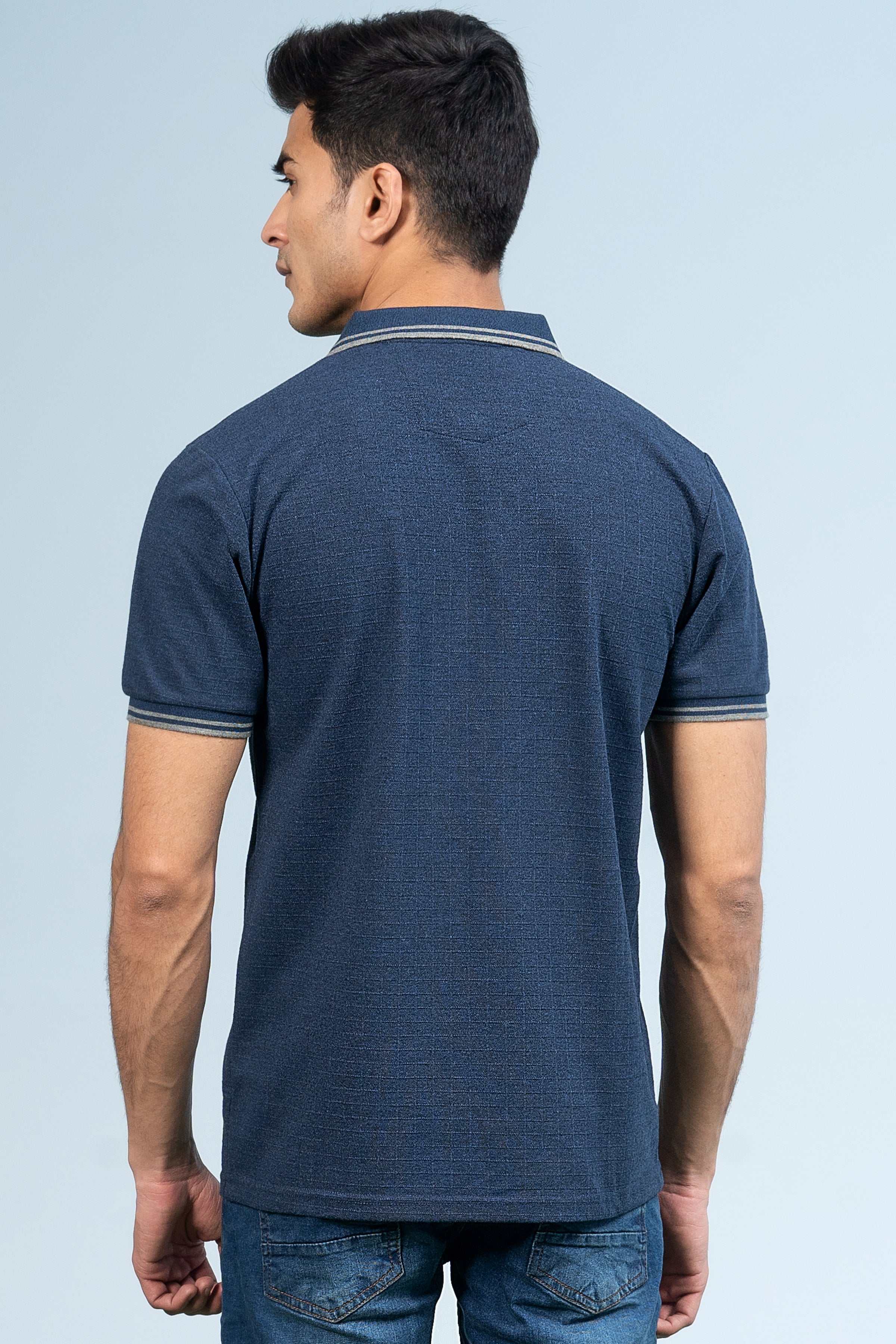 EXECUTIVE POLO INDIGO BLUE at Charcoal Clothing