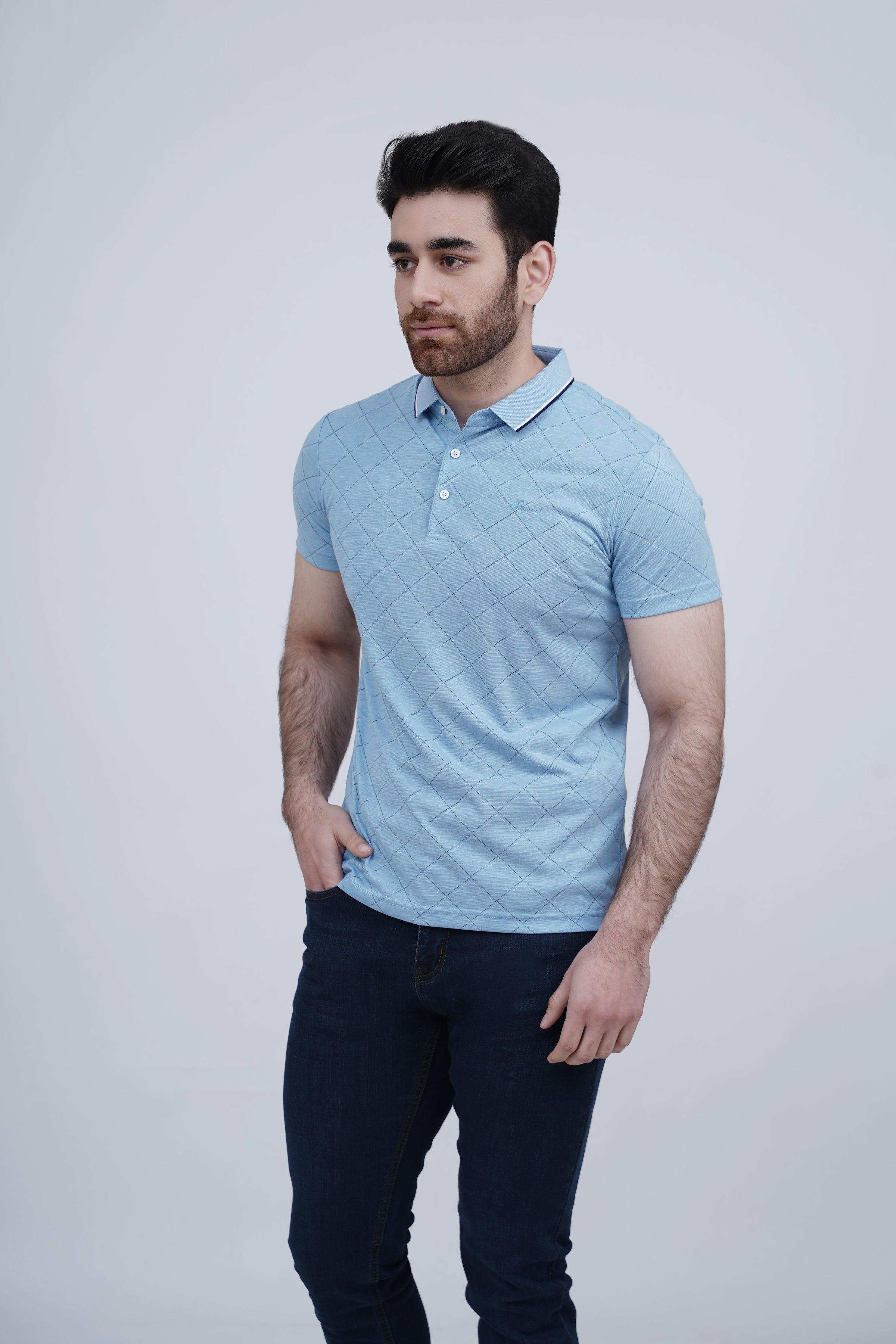 EXECUTIVE POLO LIGHT SKY at Charcoal Clothing