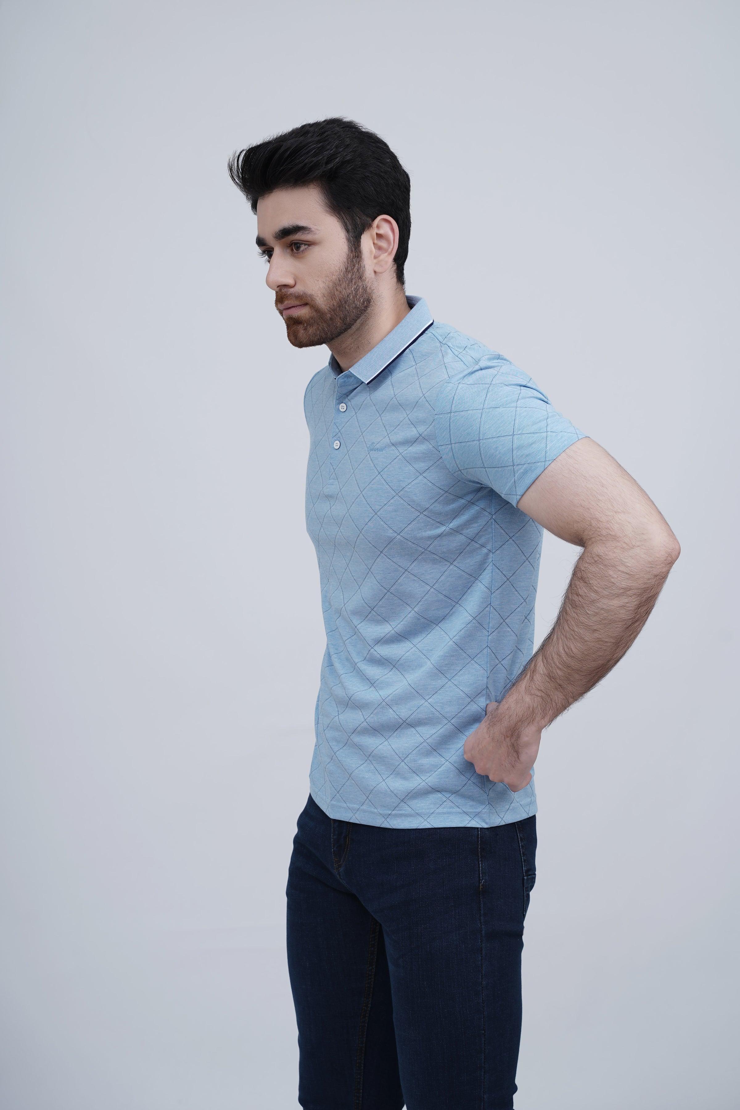EXECUTIVE POLO LIGHT SKY at Charcoal Clothing