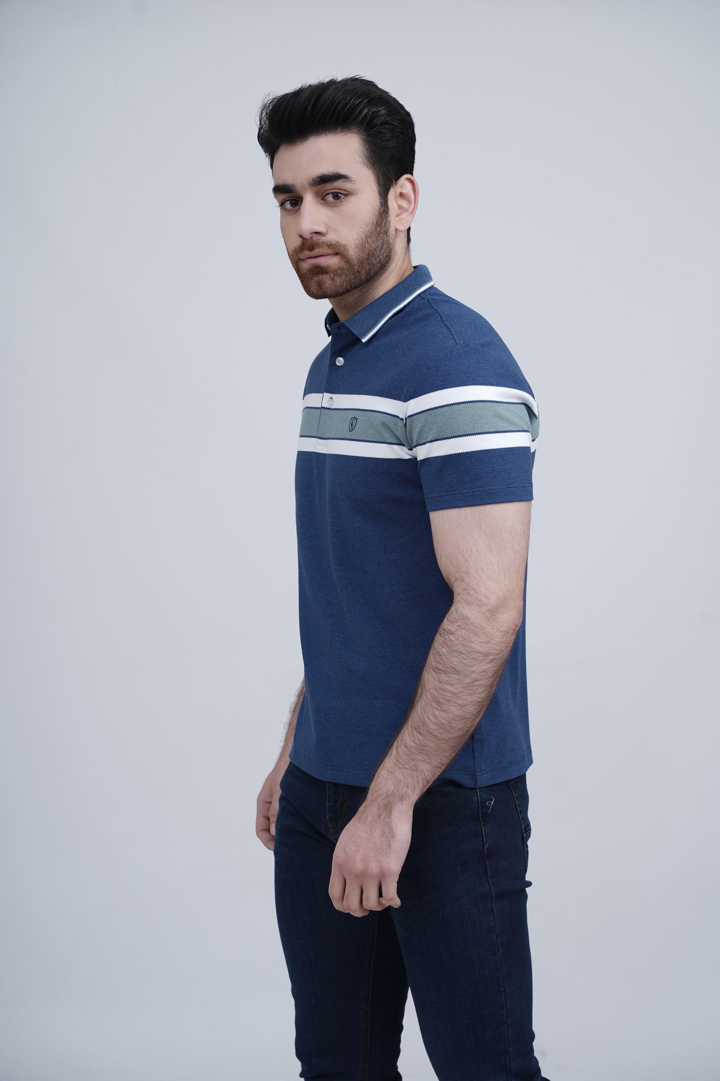 EXECUTIVE POLO NAVY WHITE at Charcoal Clothing