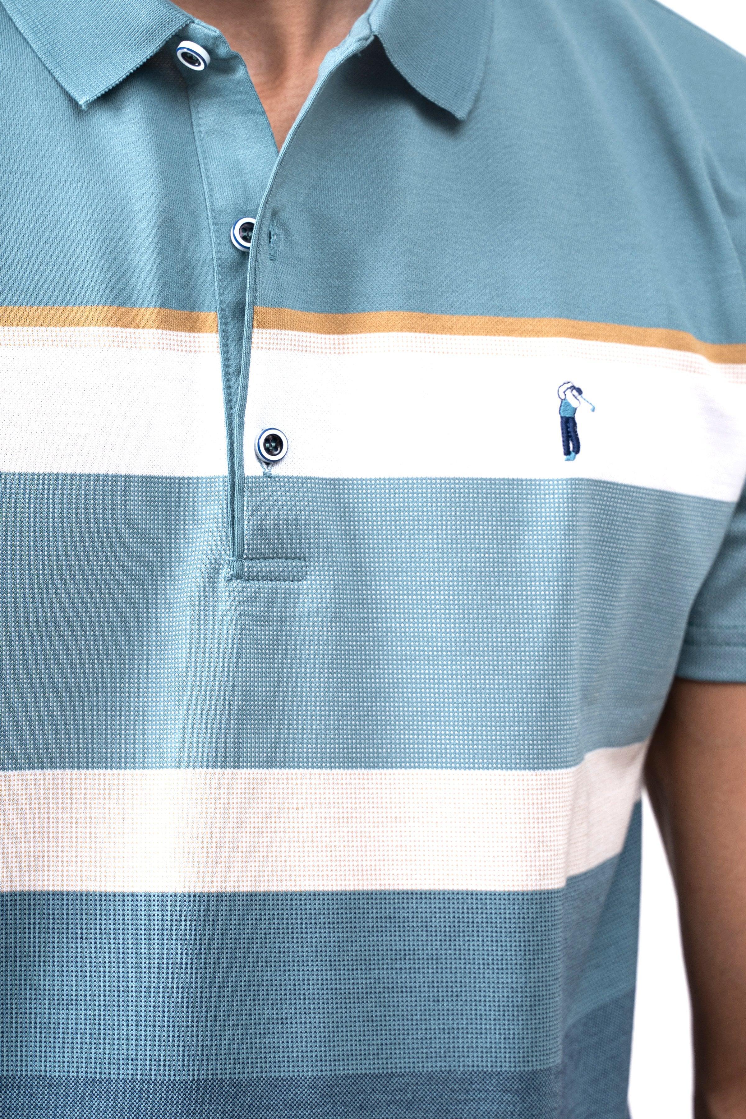 EXECUTIVE POLO SEE BLUE at Charcoal Clothing
