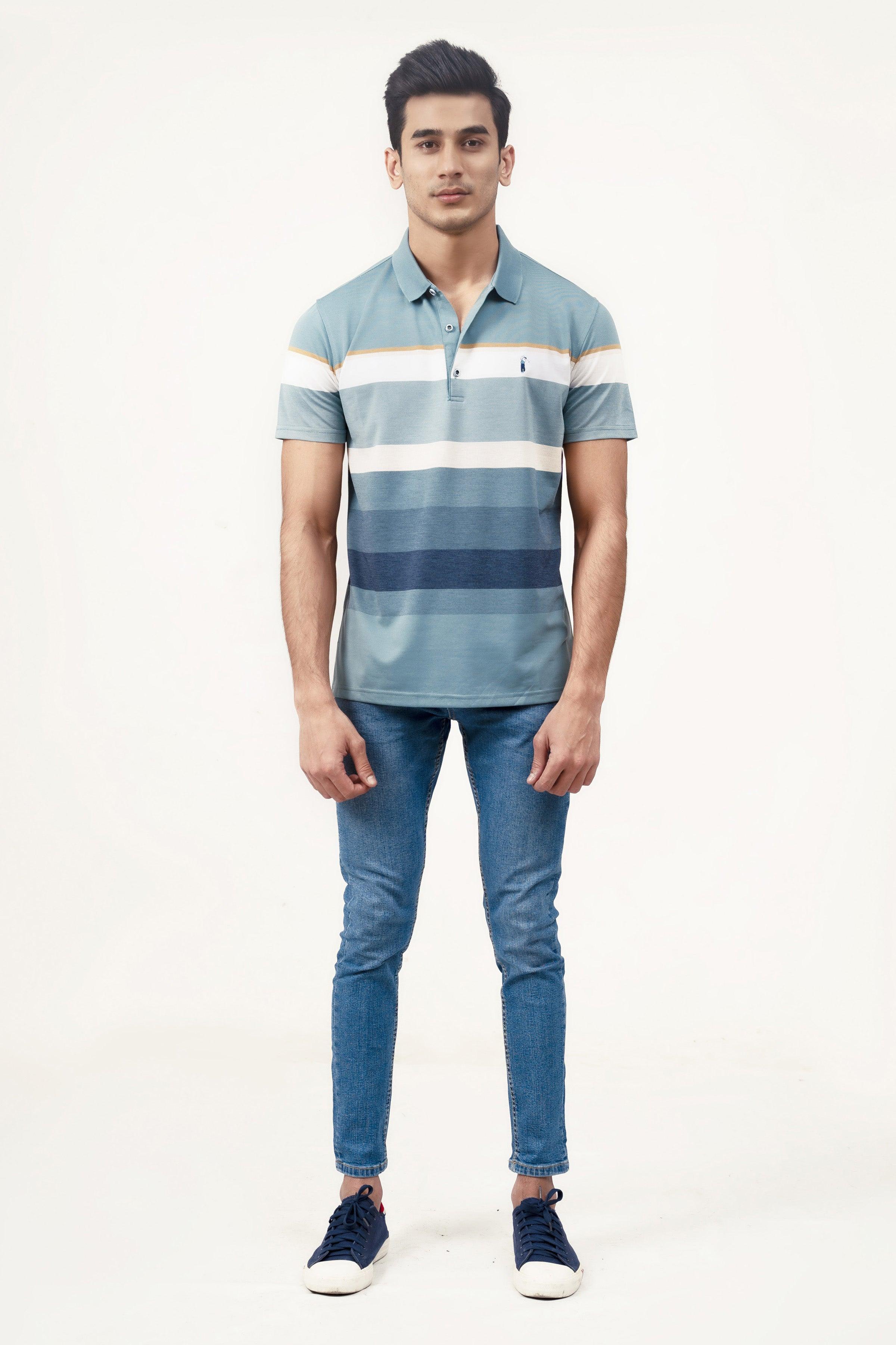 EXECUTIVE POLO SEE BLUE at Charcoal Clothing