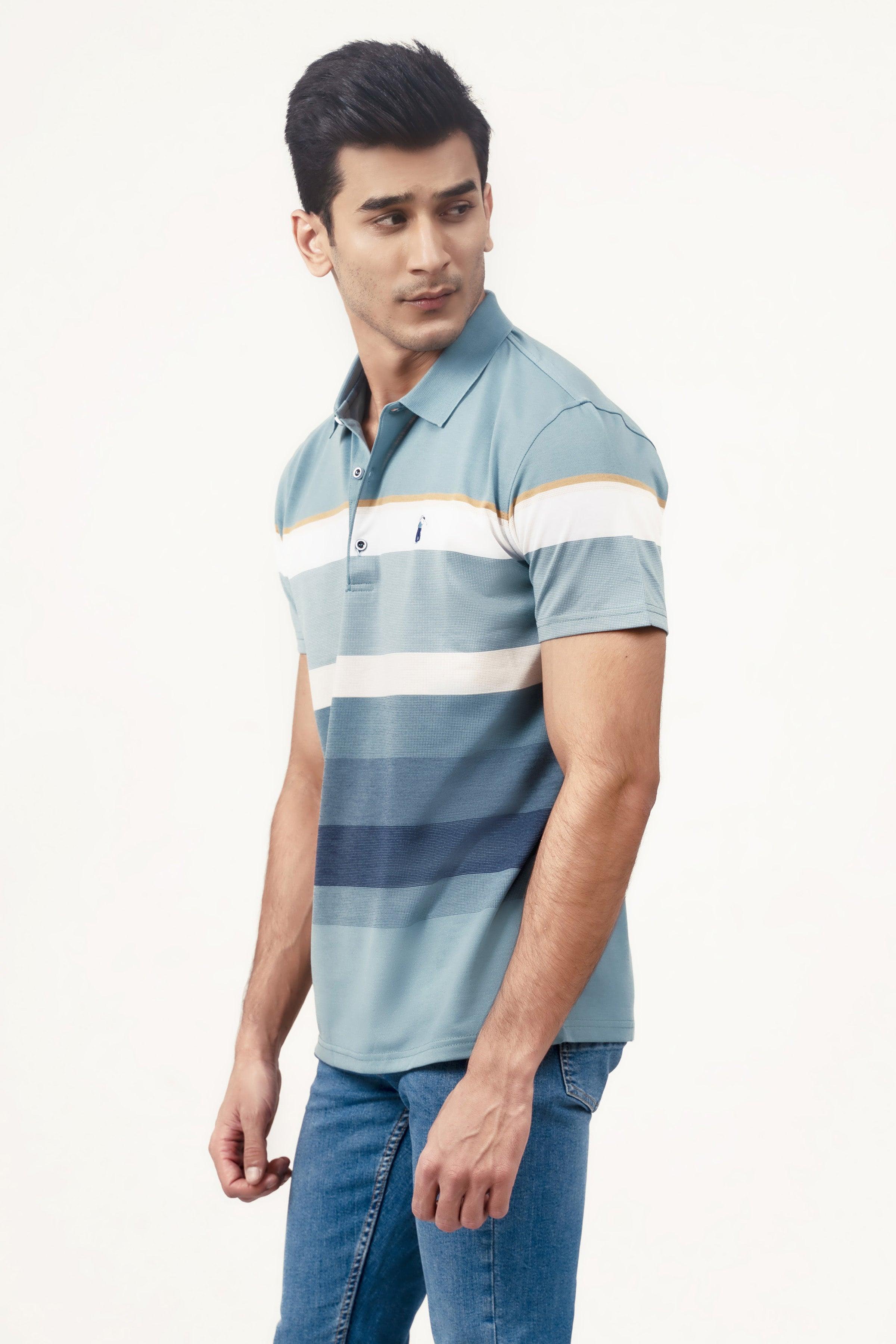 EXECUTIVE POLO SEE BLUE at Charcoal Clothing