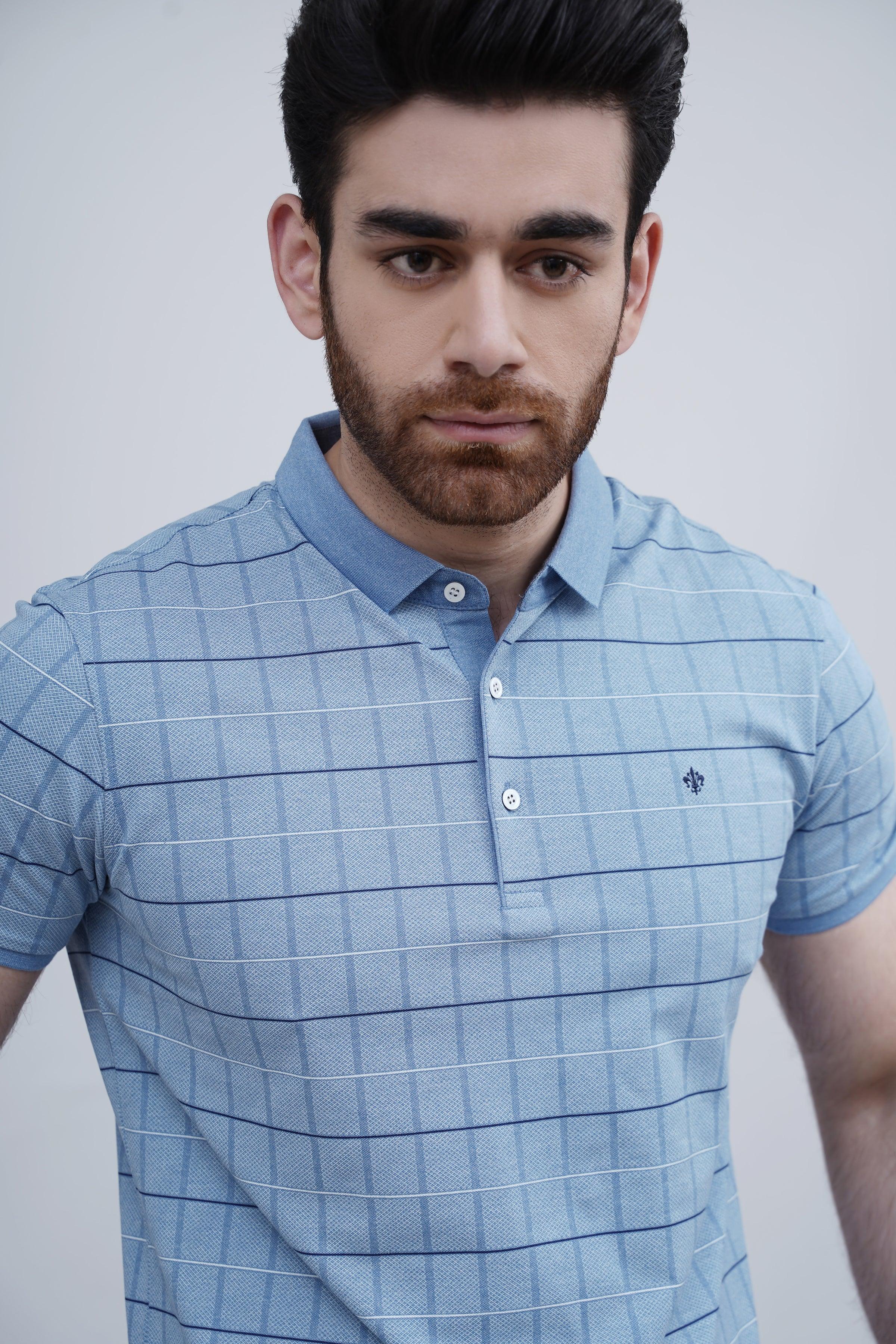 EXECUTIVE POLO SKY BLUE at Charcoal Clothing