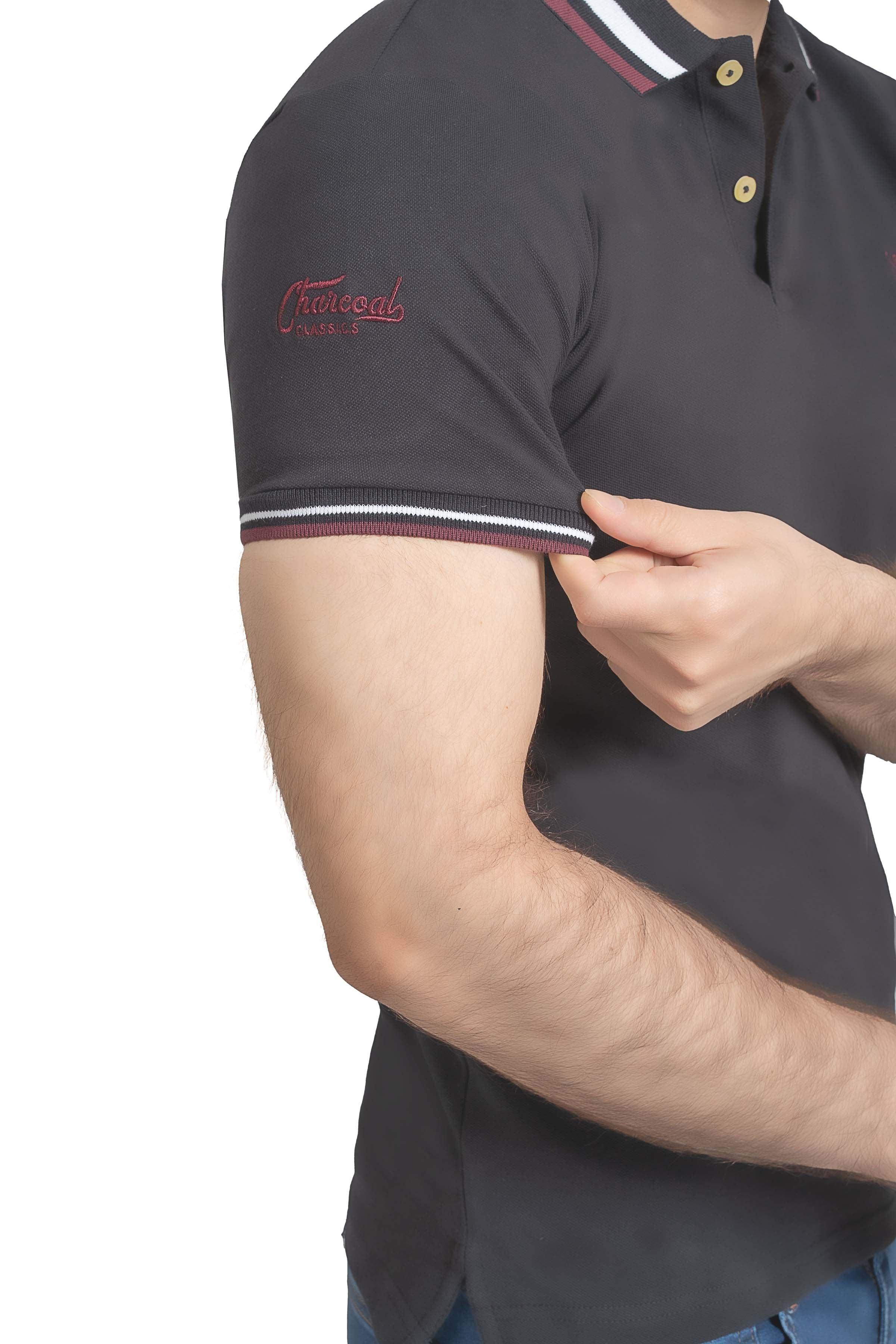 FASHION POLO BLACK at Charcoal Clothing