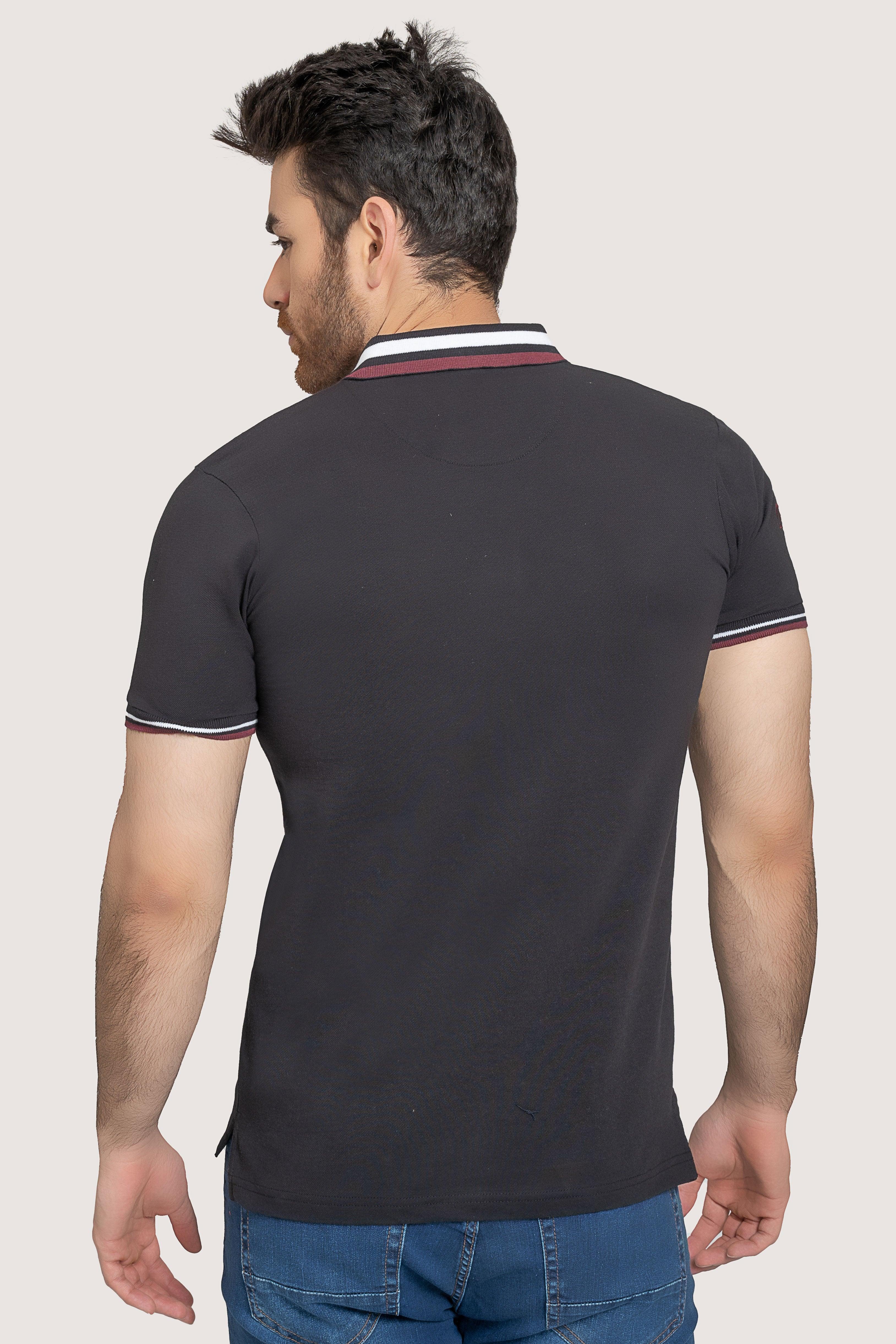 FASHION POLO BLACK at Charcoal Clothing