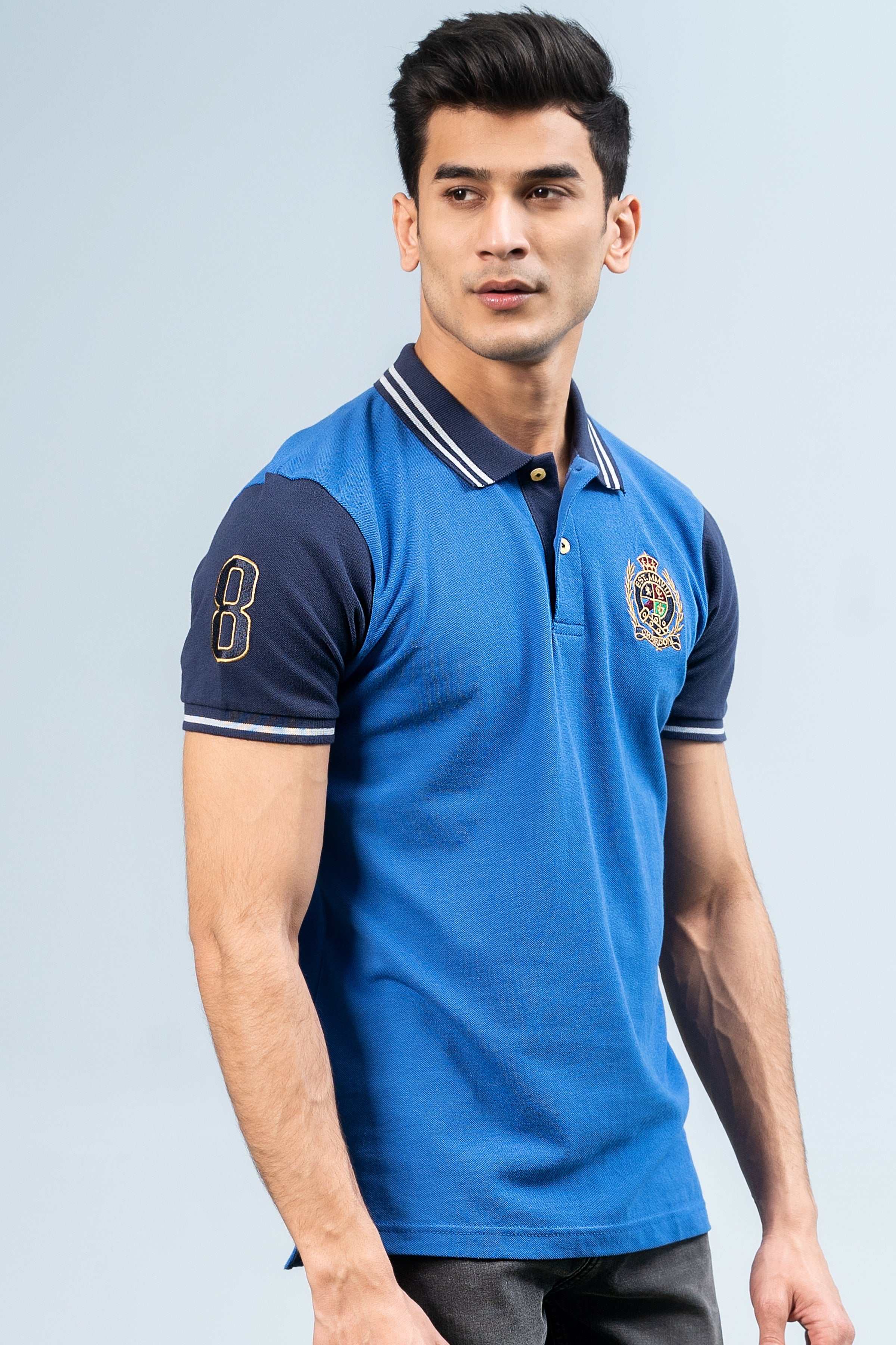 FASHION POLO BLUE at Charcoal Clothing