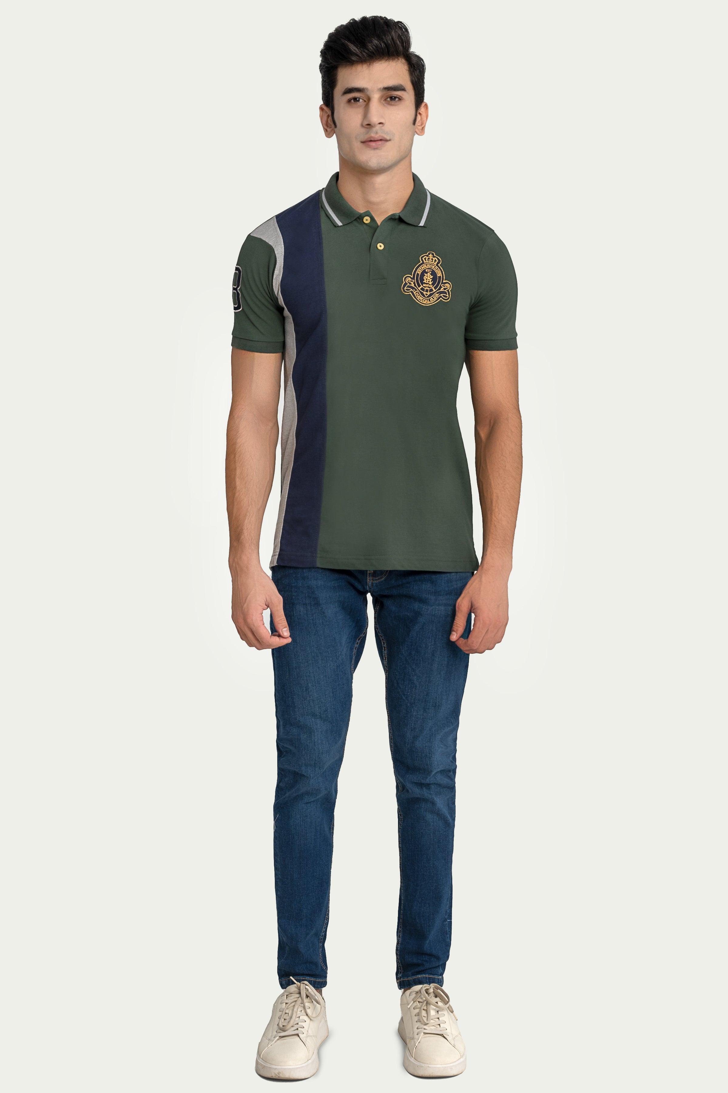 FASHION POLO GREEN at Charcoal Clothing