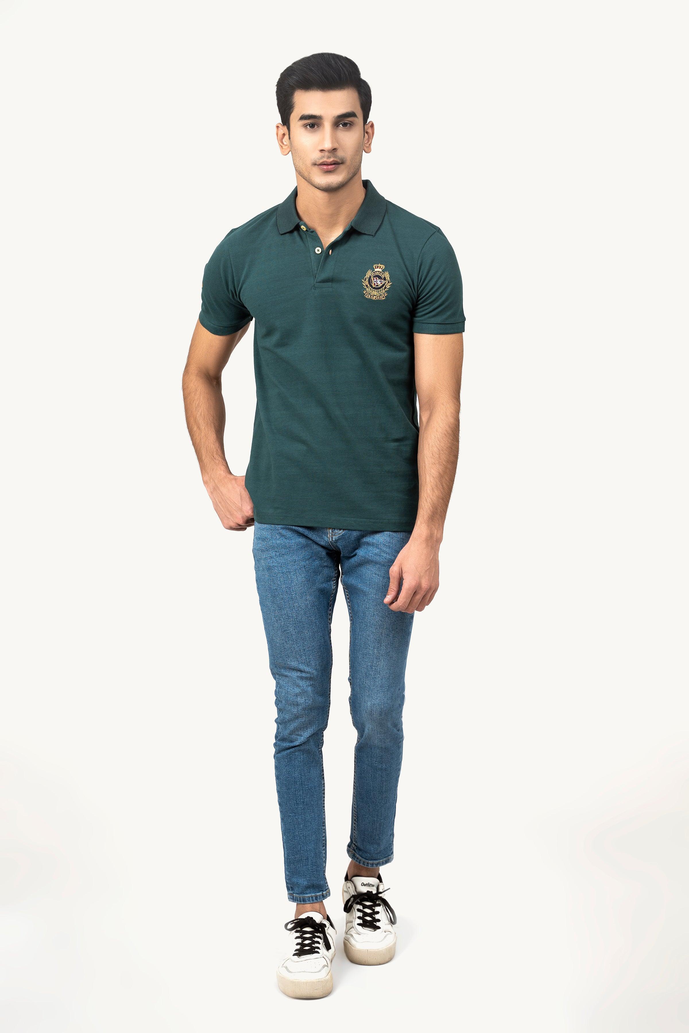 FASHION POLO GREEN at Charcoal Clothing