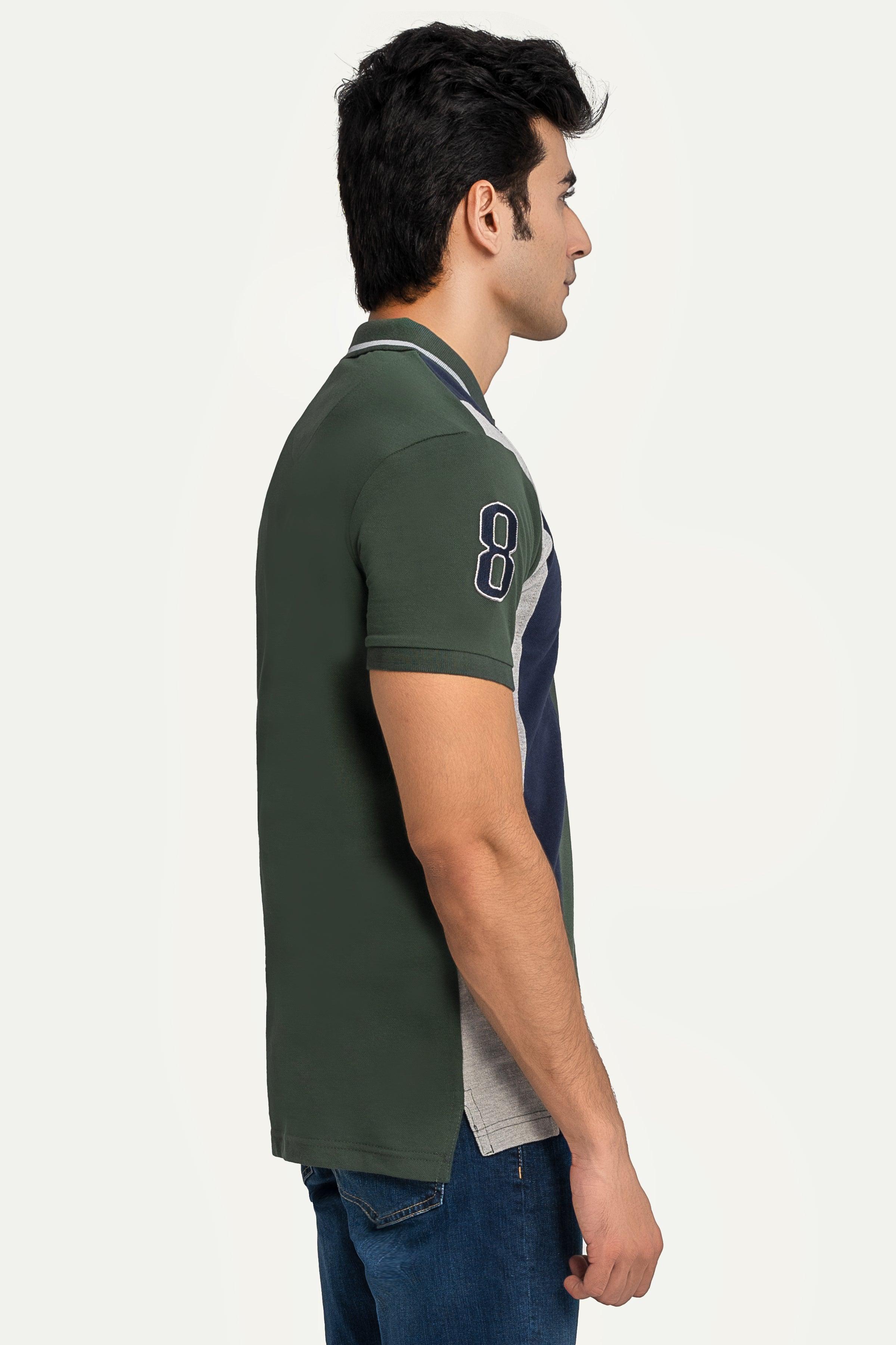 FASHION POLO GREEN at Charcoal Clothing