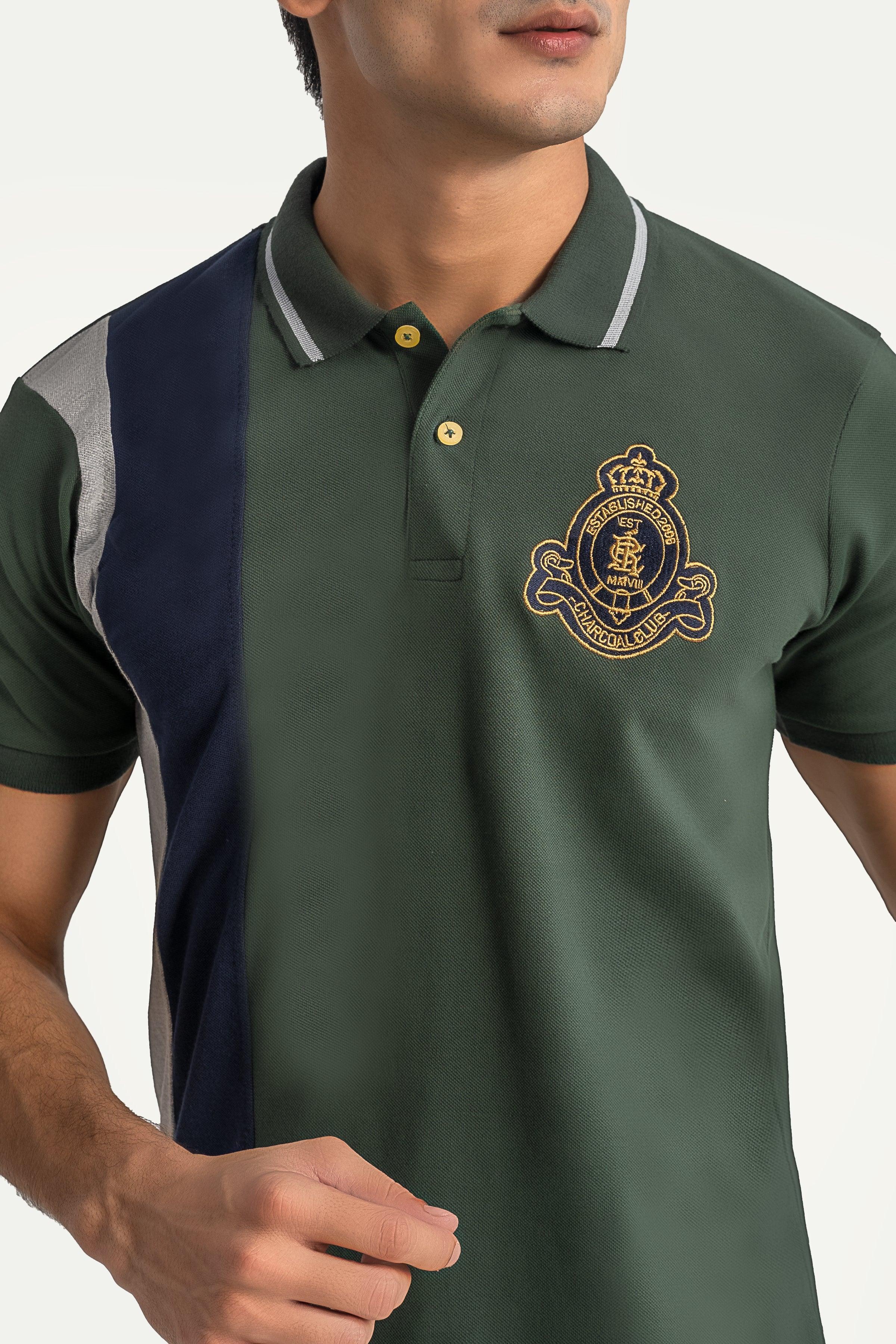 FASHION POLO GREEN at Charcoal Clothing