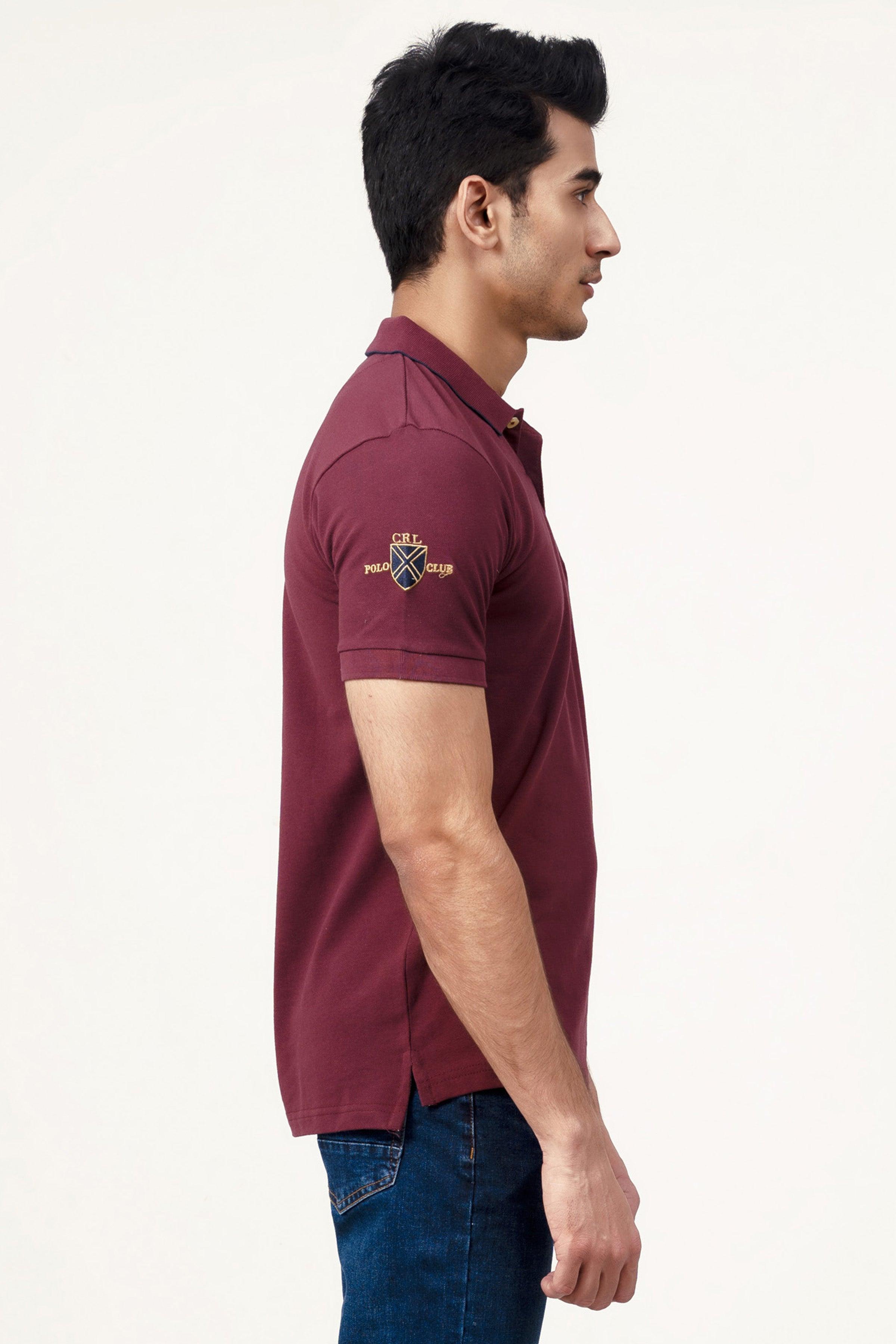 FASHION POLO MAROON at Charcoal Clothing