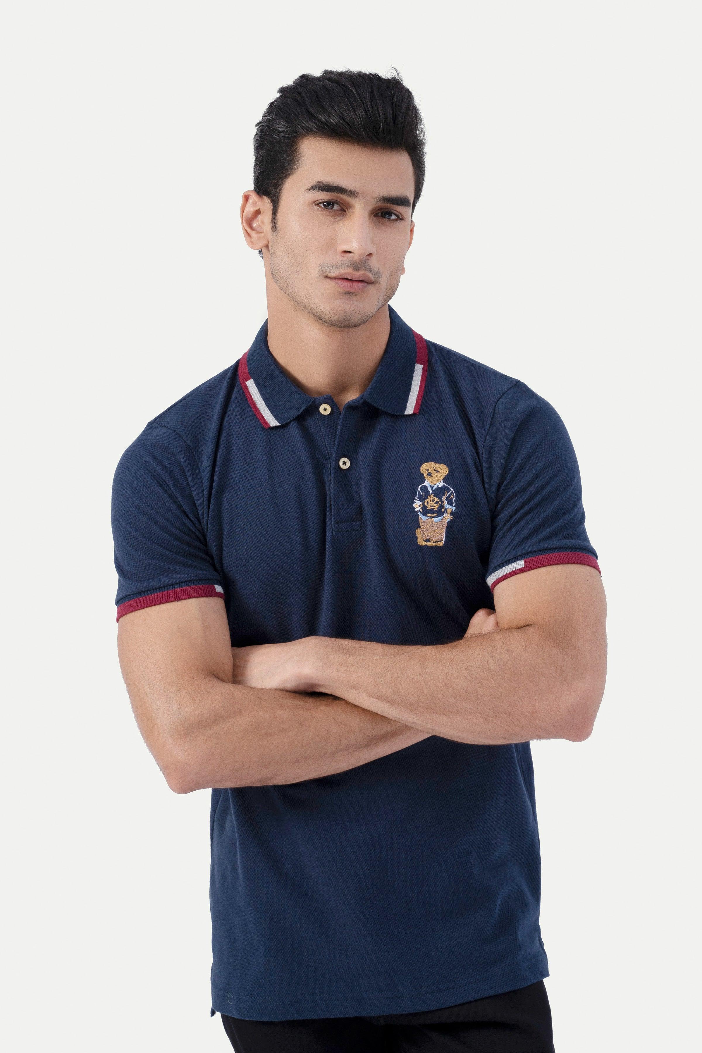 FASHION POLO NAVY at Charcoal Clothing