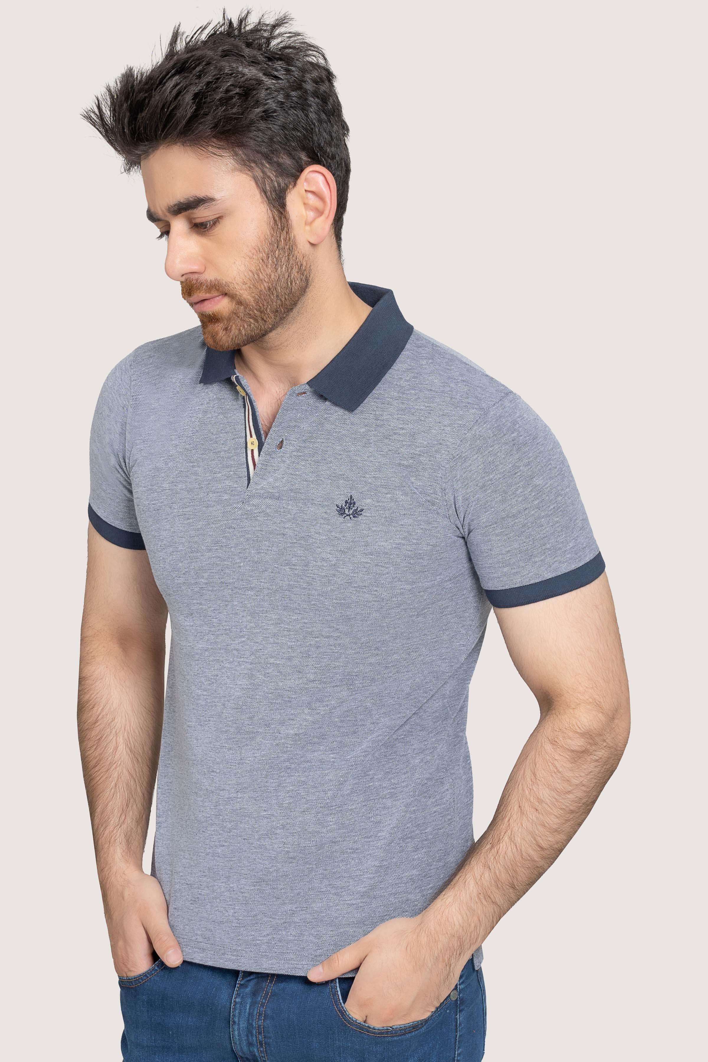 FASHION POLO NAVY at Charcoal Clothing