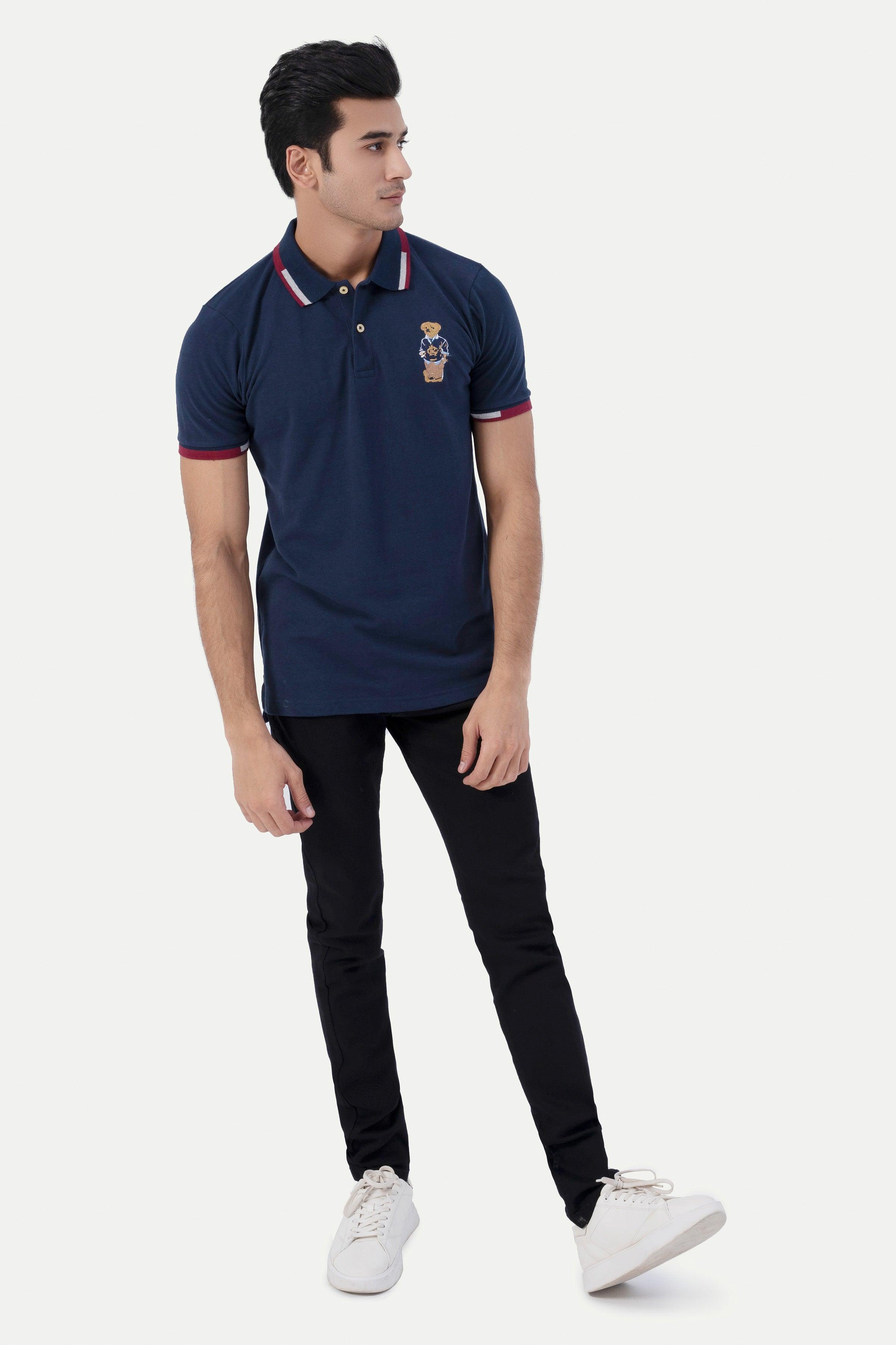 FASHION POLO NAVY at Charcoal Clothing