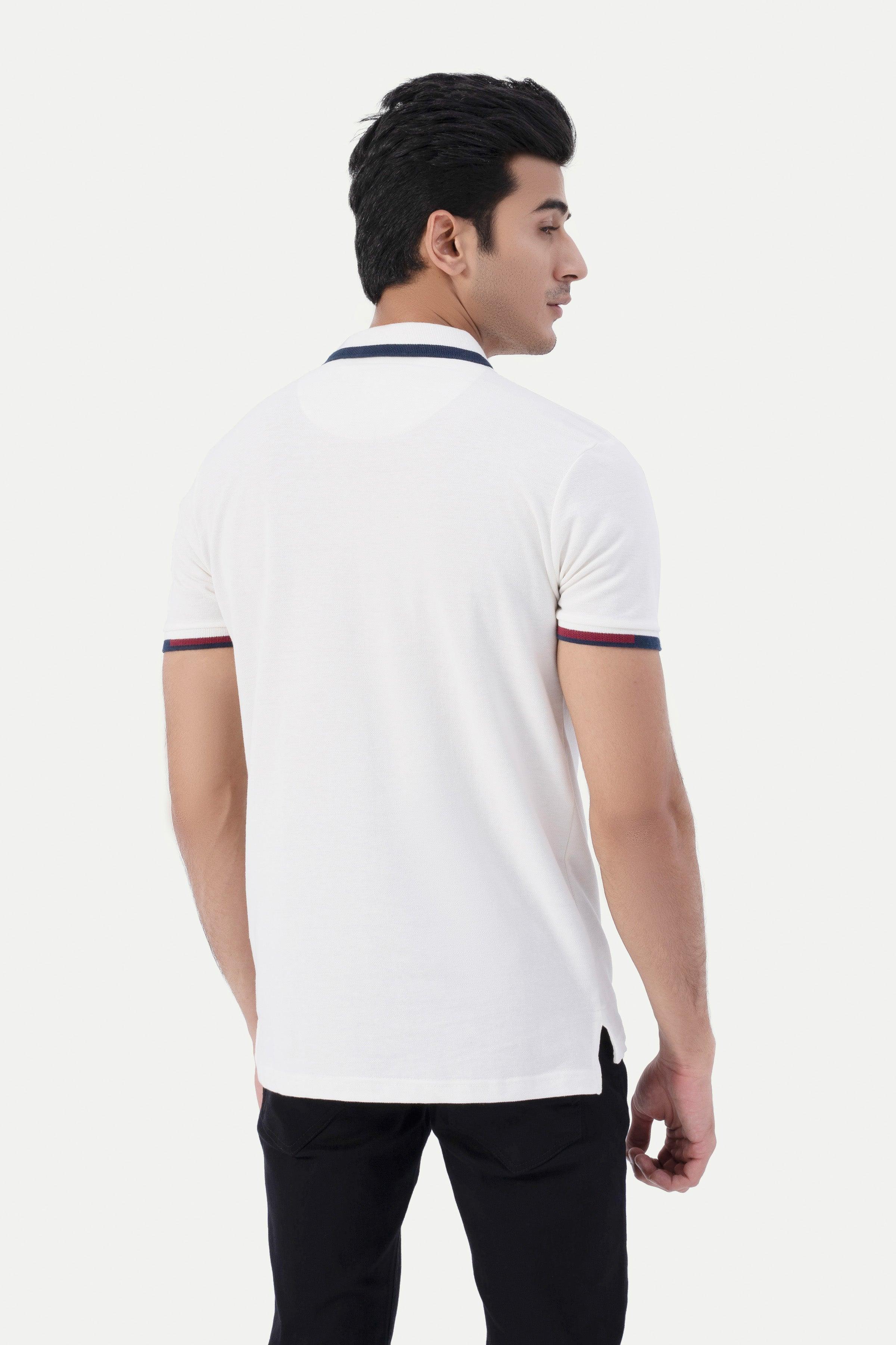 FASHION POLO WHITE at Charcoal Clothing