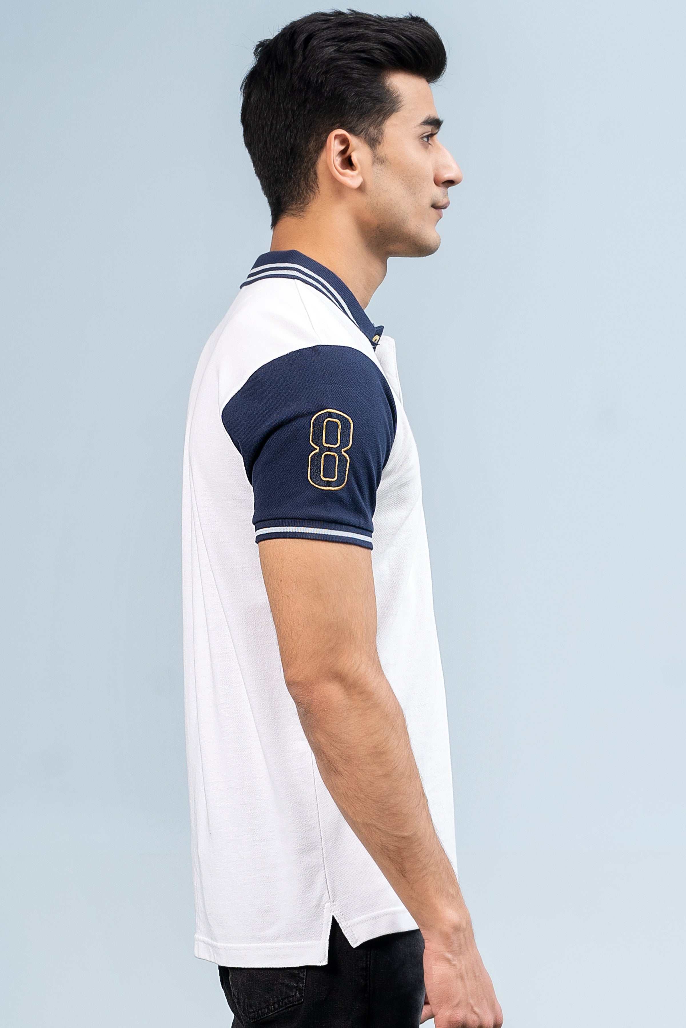 FASHION POLO WHITE at Charcoal Clothing
