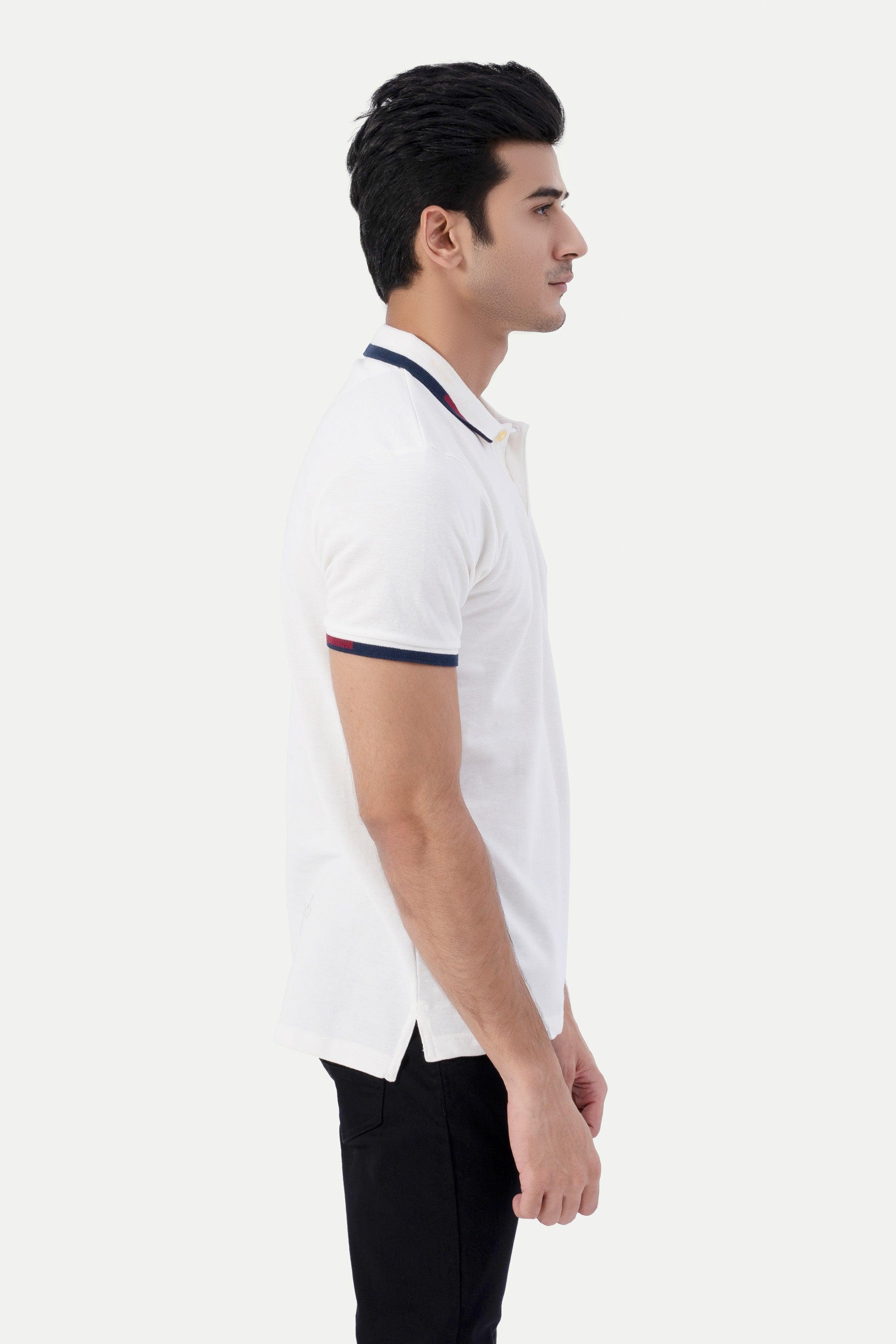 FASHION POLO WHITE at Charcoal Clothing