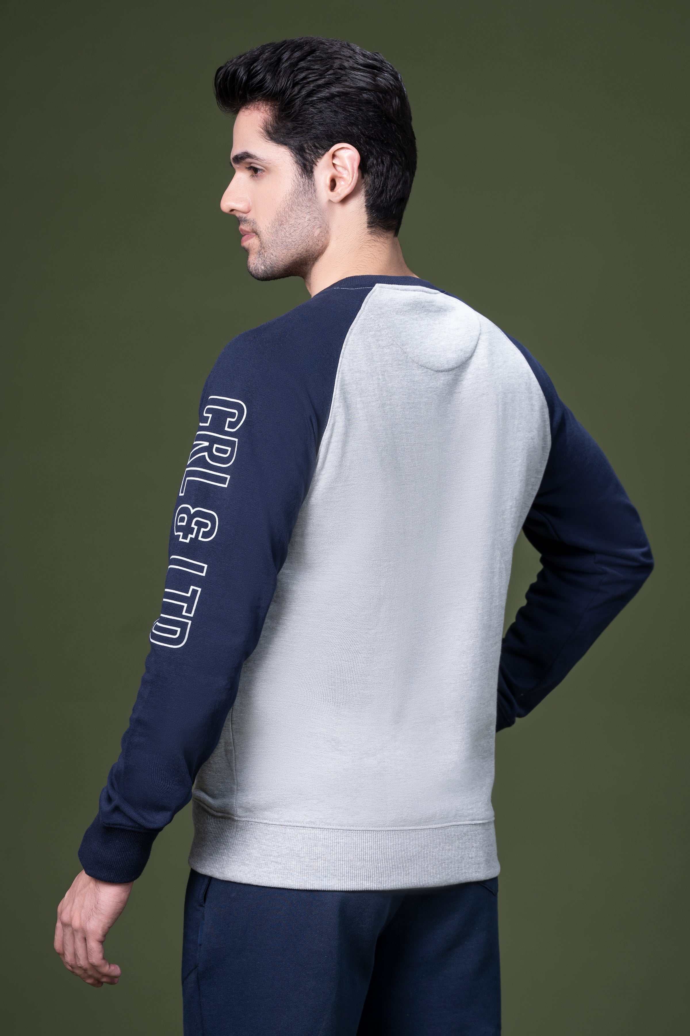 FIFA SWEAT SHIRT GREY NAVY at Charcoal Clothing