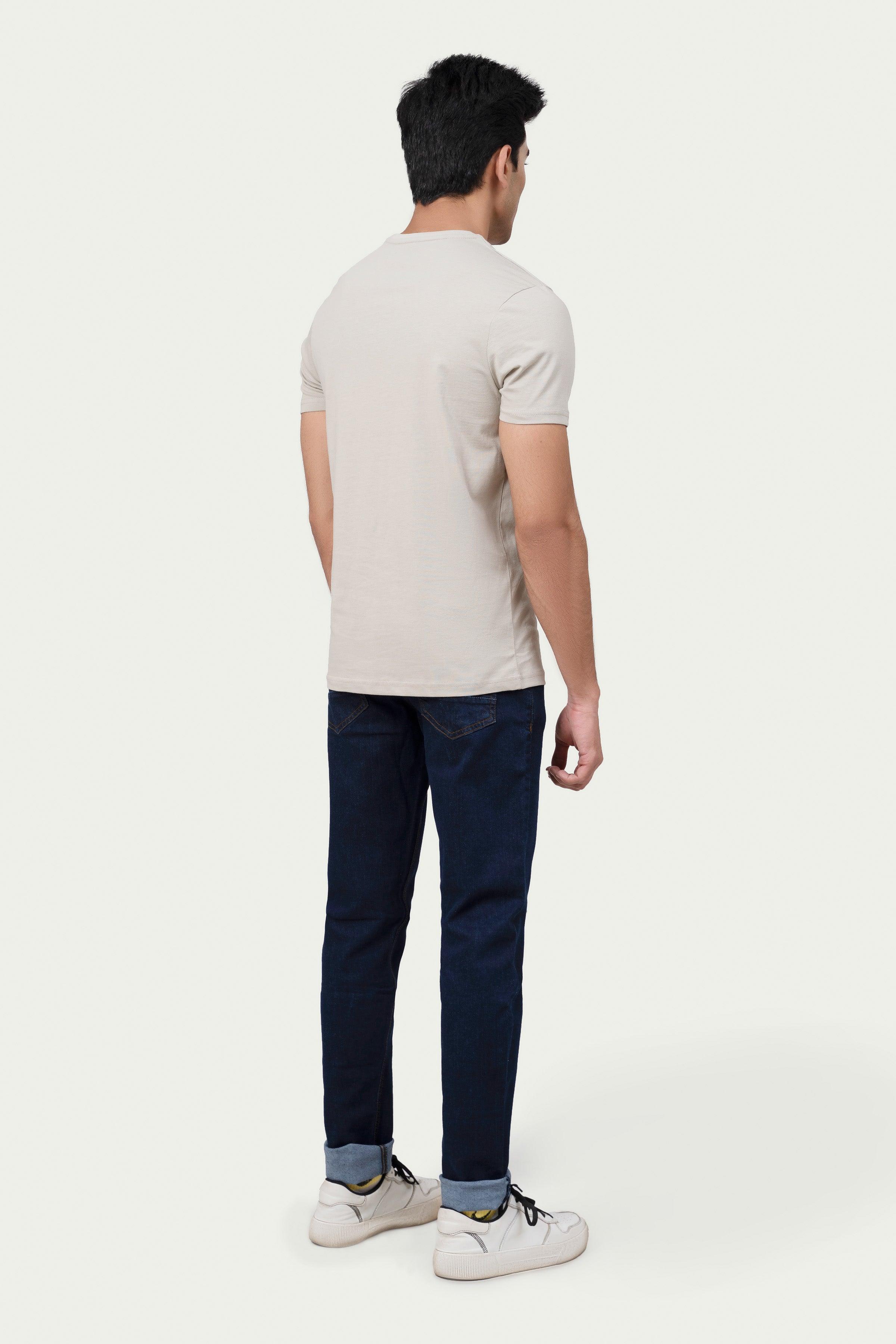 GRAPHIC T SHIRT KHAKI at Charcoal Clothing