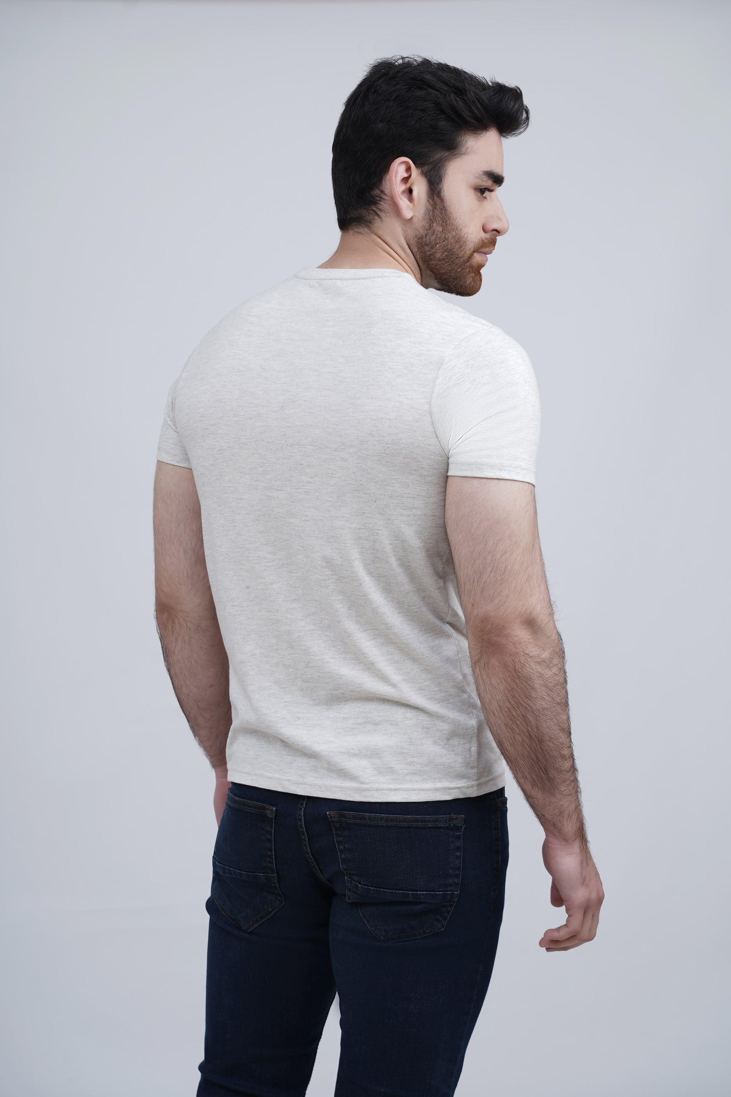 GRAPHIC T SHIRT OATMEAL at Charcoal Clothing