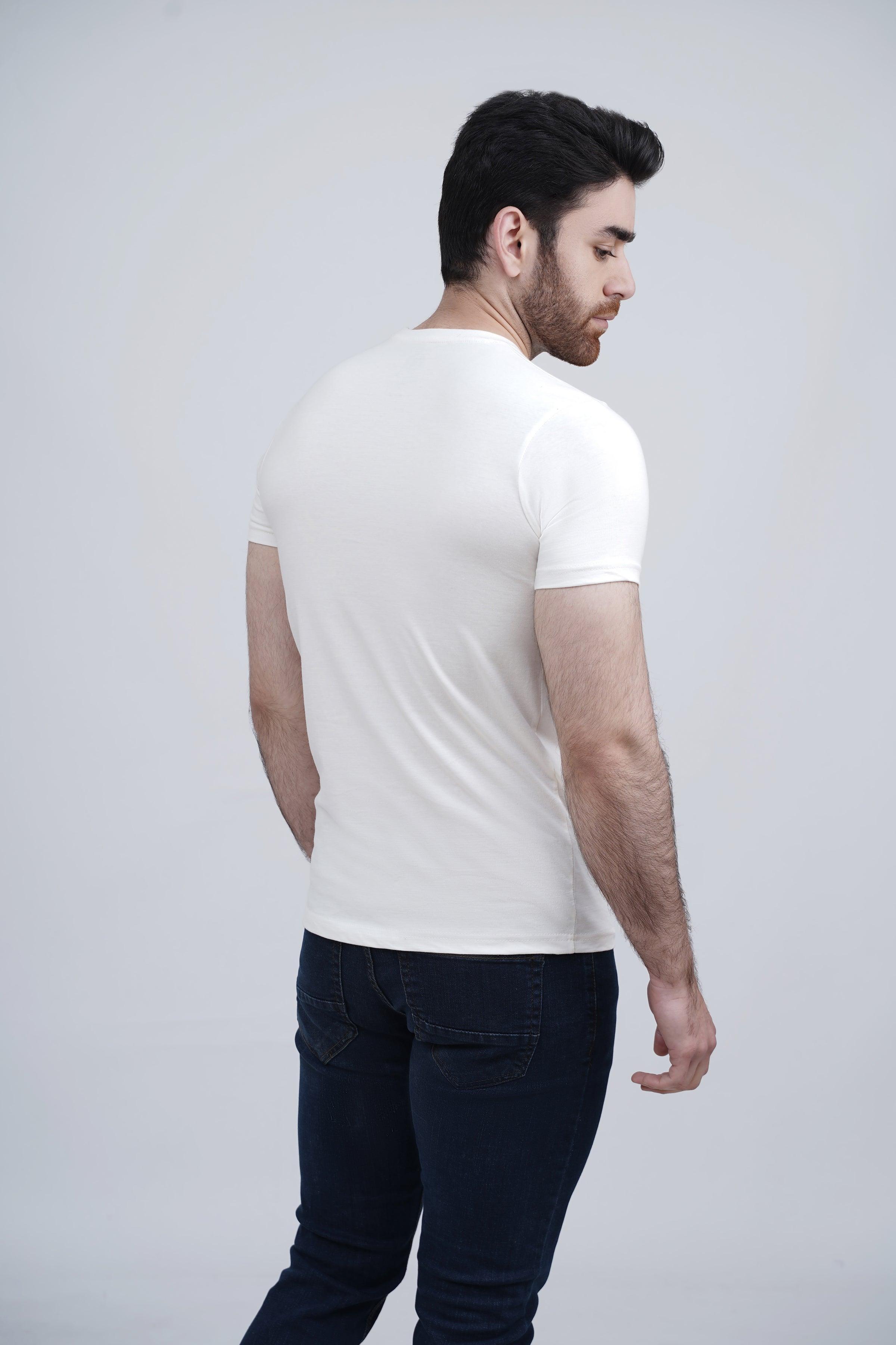GRAPHIC T SHIRT OFF WHITE at Charcoal Clothing