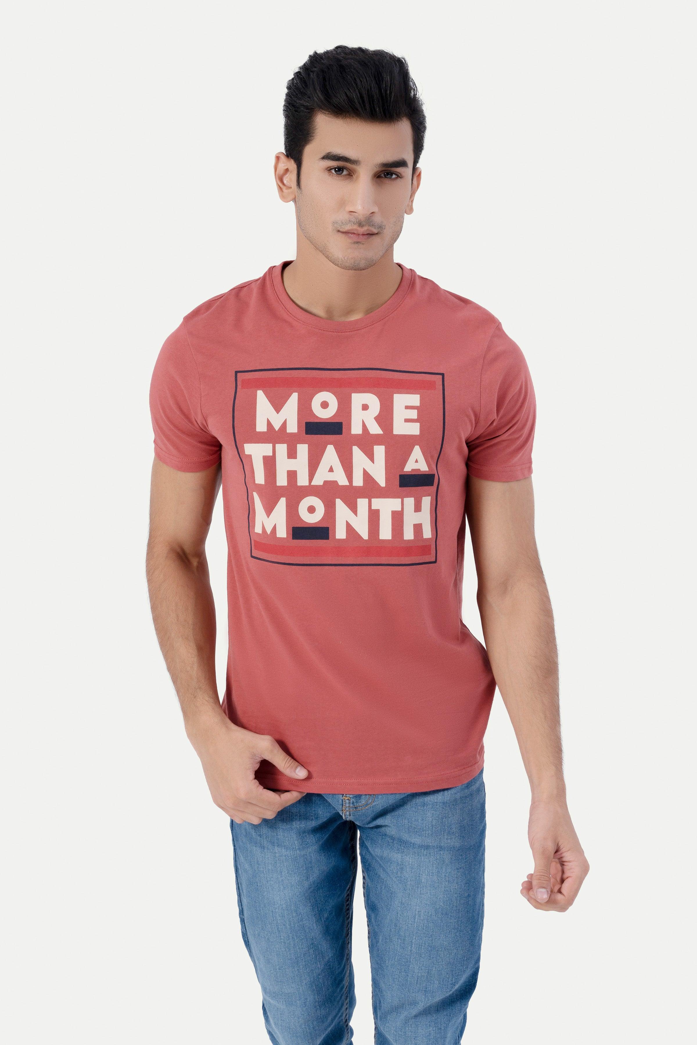 GRAPHIC T-SHIRT RUST at Charcoal Clothing