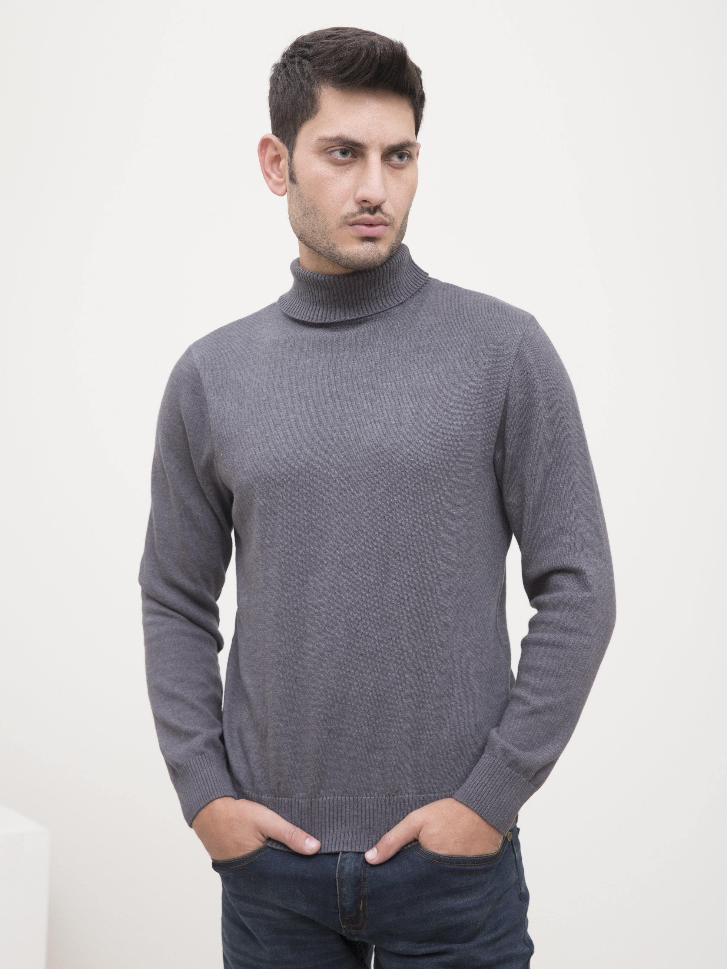 HIGH NECK DARK GREY at Charcoal Clothing