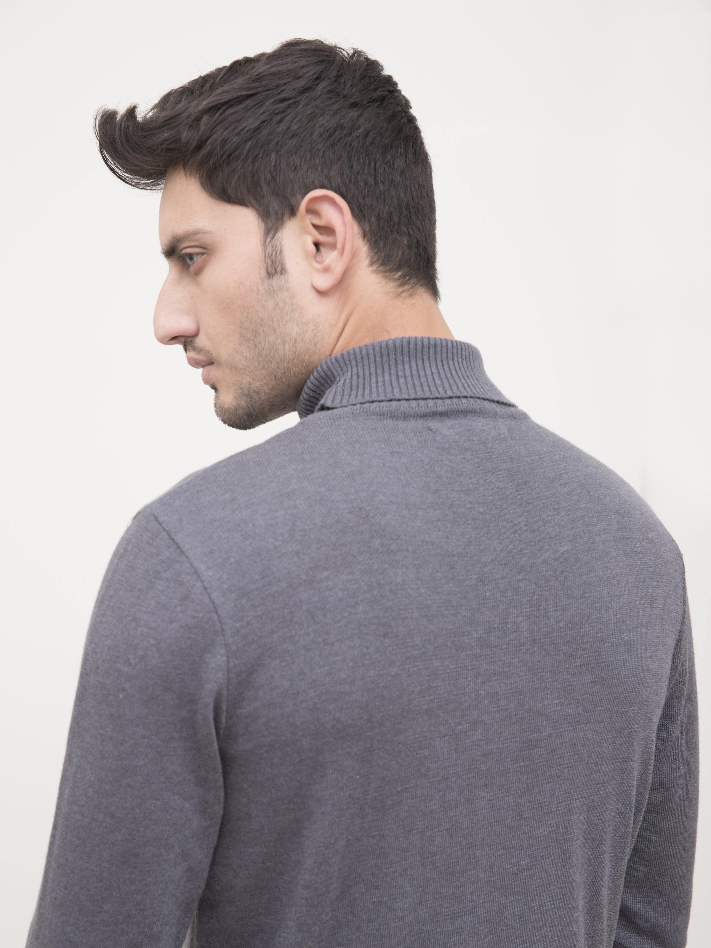 HIGH NECK DARK GREY at Charcoal Clothing