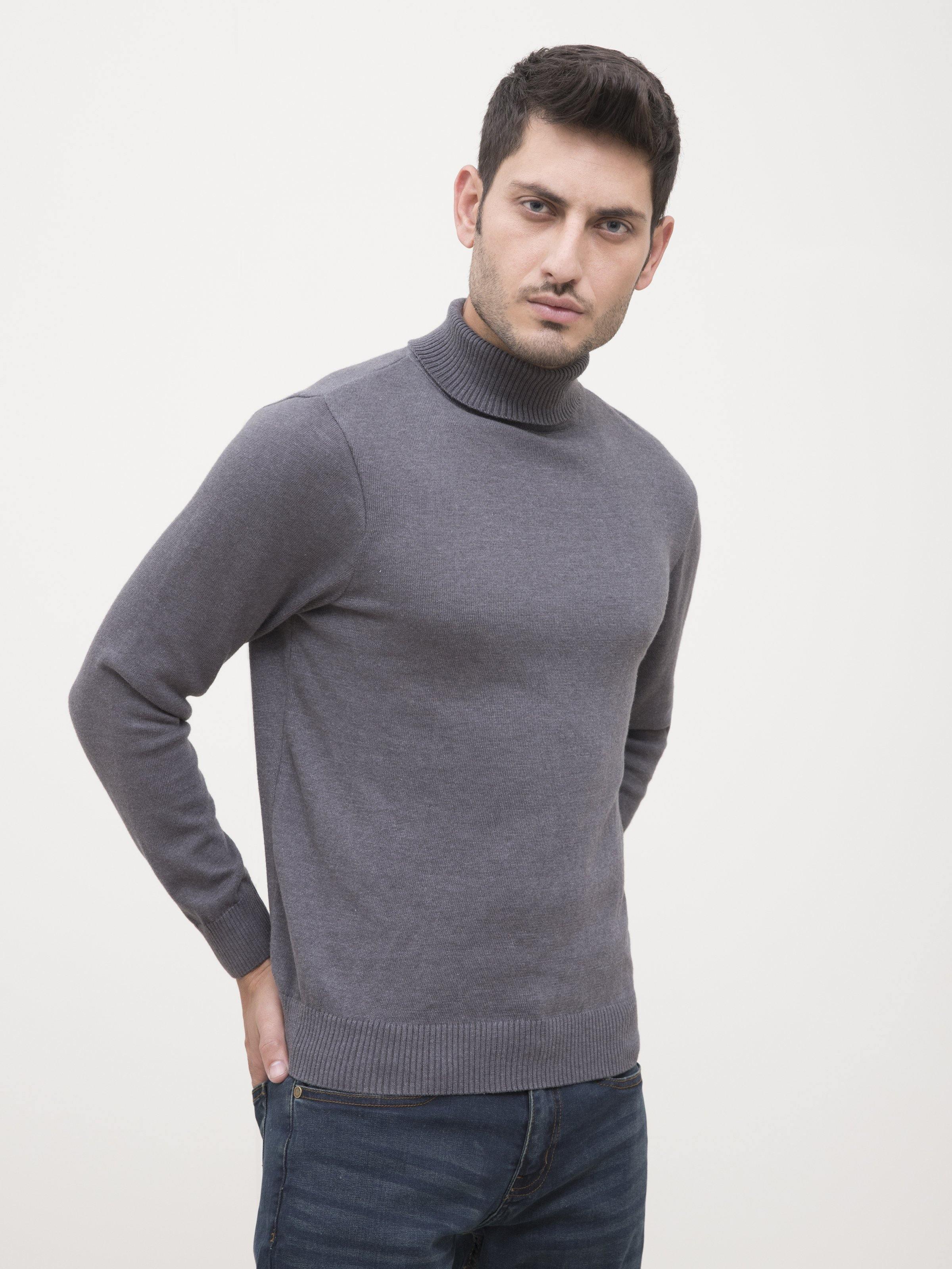 HIGH NECK DARK GREY at Charcoal Clothing