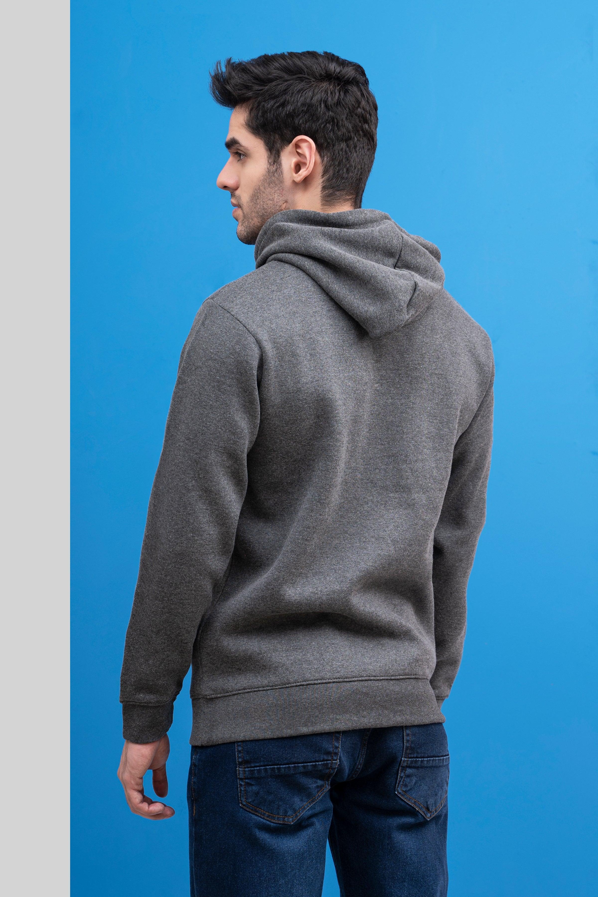 HOODIE FULL SLEEVE CHARCOAL GREY at Charcoal Clothing