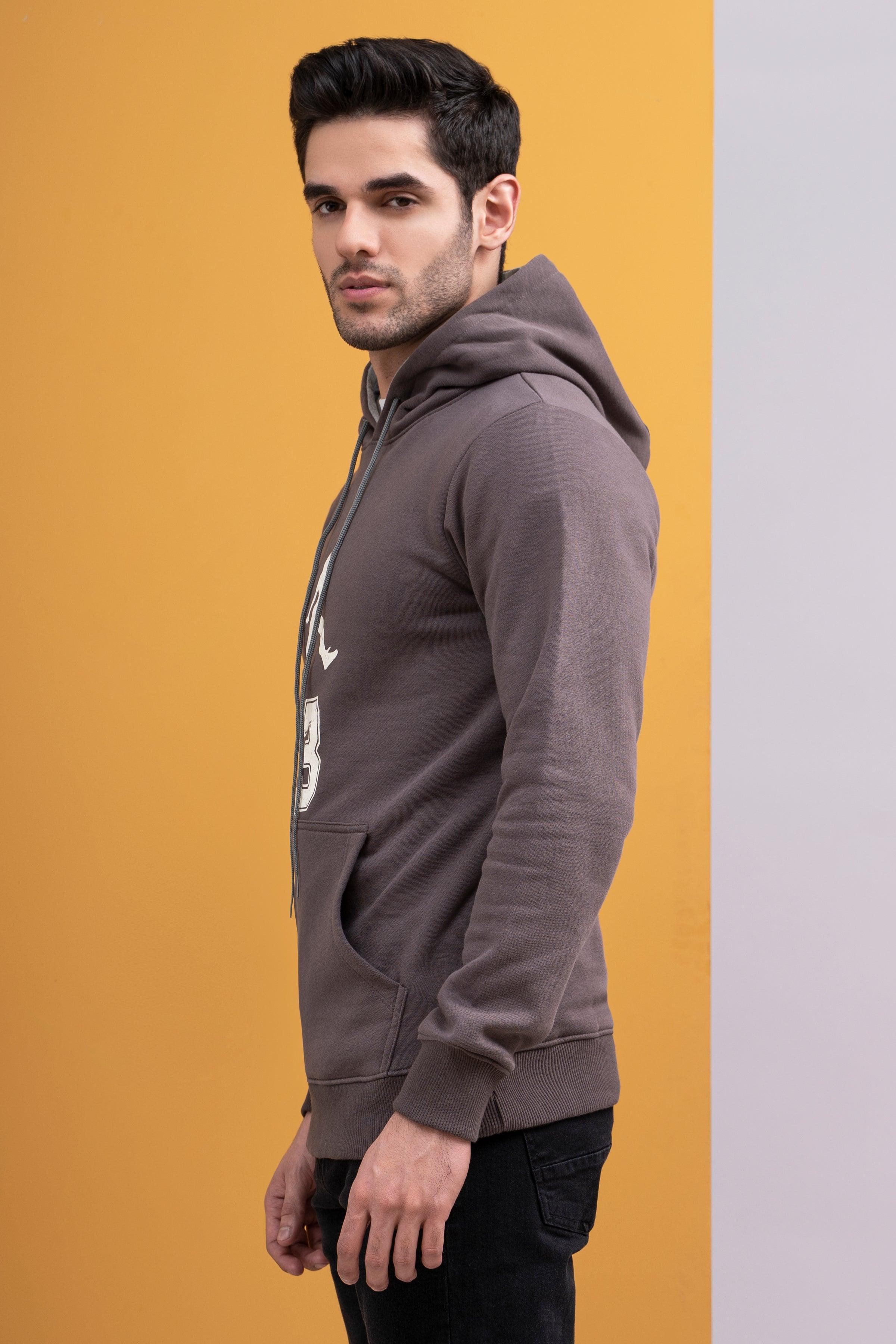 HOODIE JORDAN KANGROO STYLE GREY at Charcoal Clothing