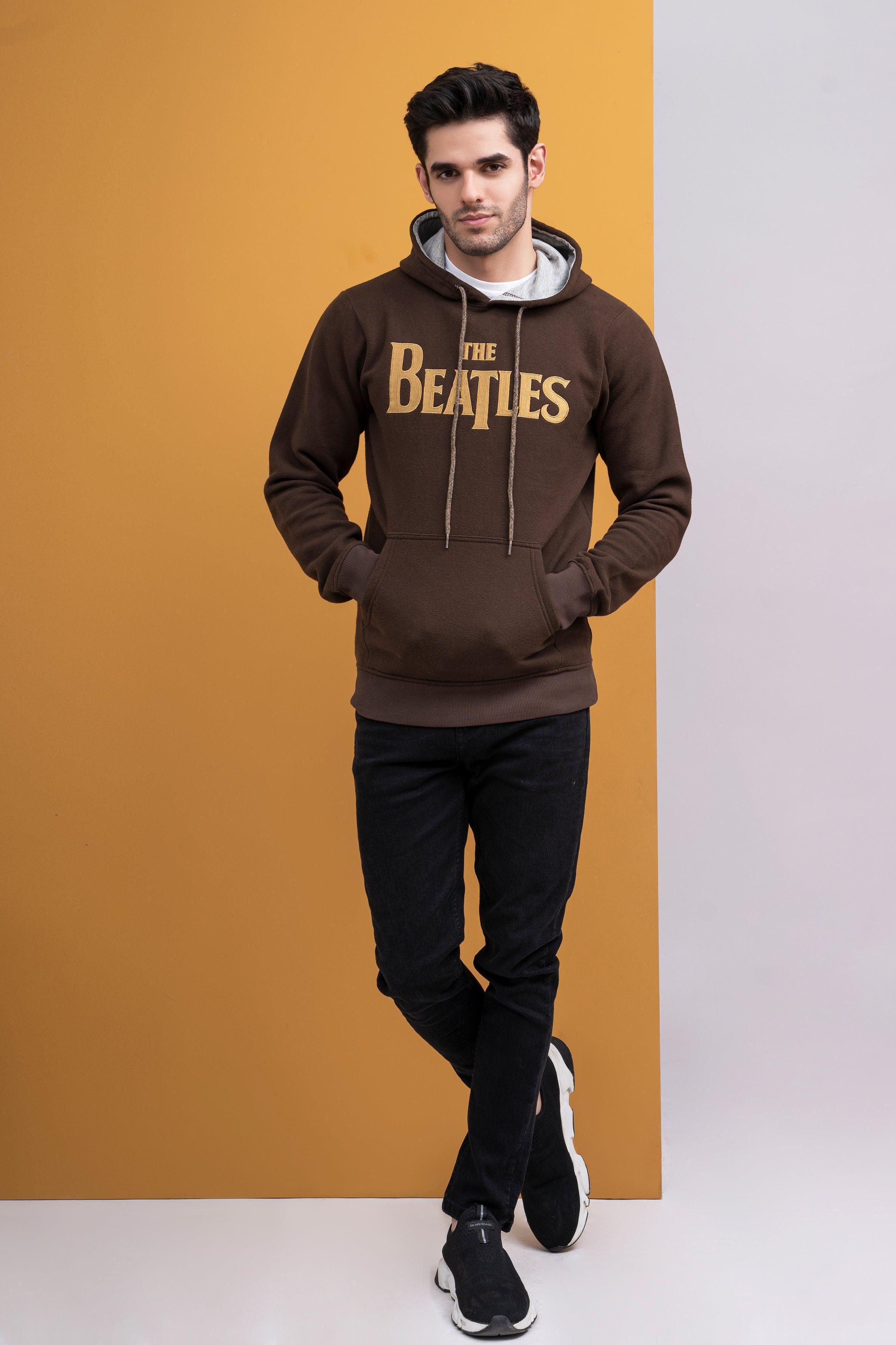 HOODIE KANGROO STYLE BROWN at Charcoal Clothing