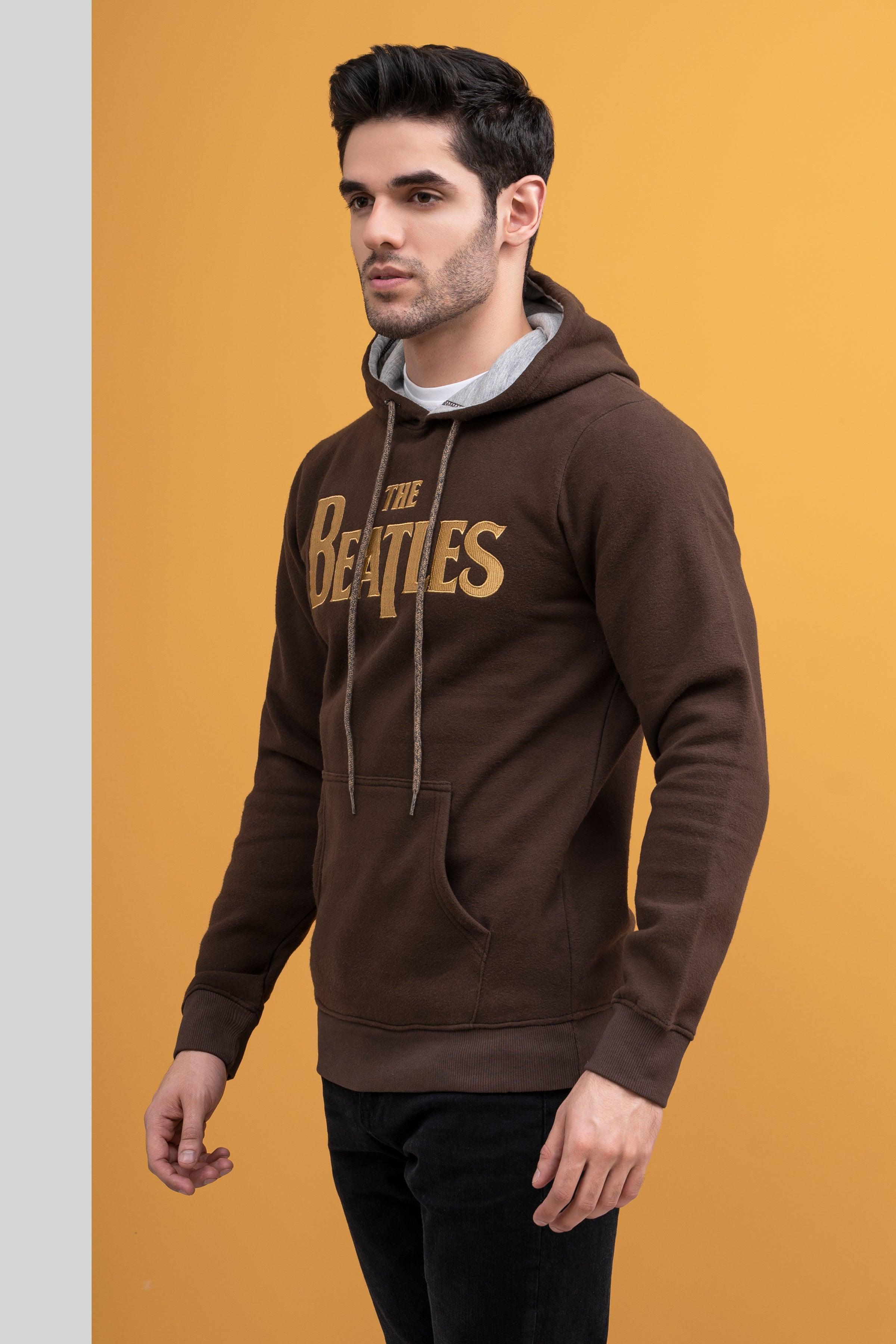 HOODIE KANGROO STYLE BROWN at Charcoal Clothing