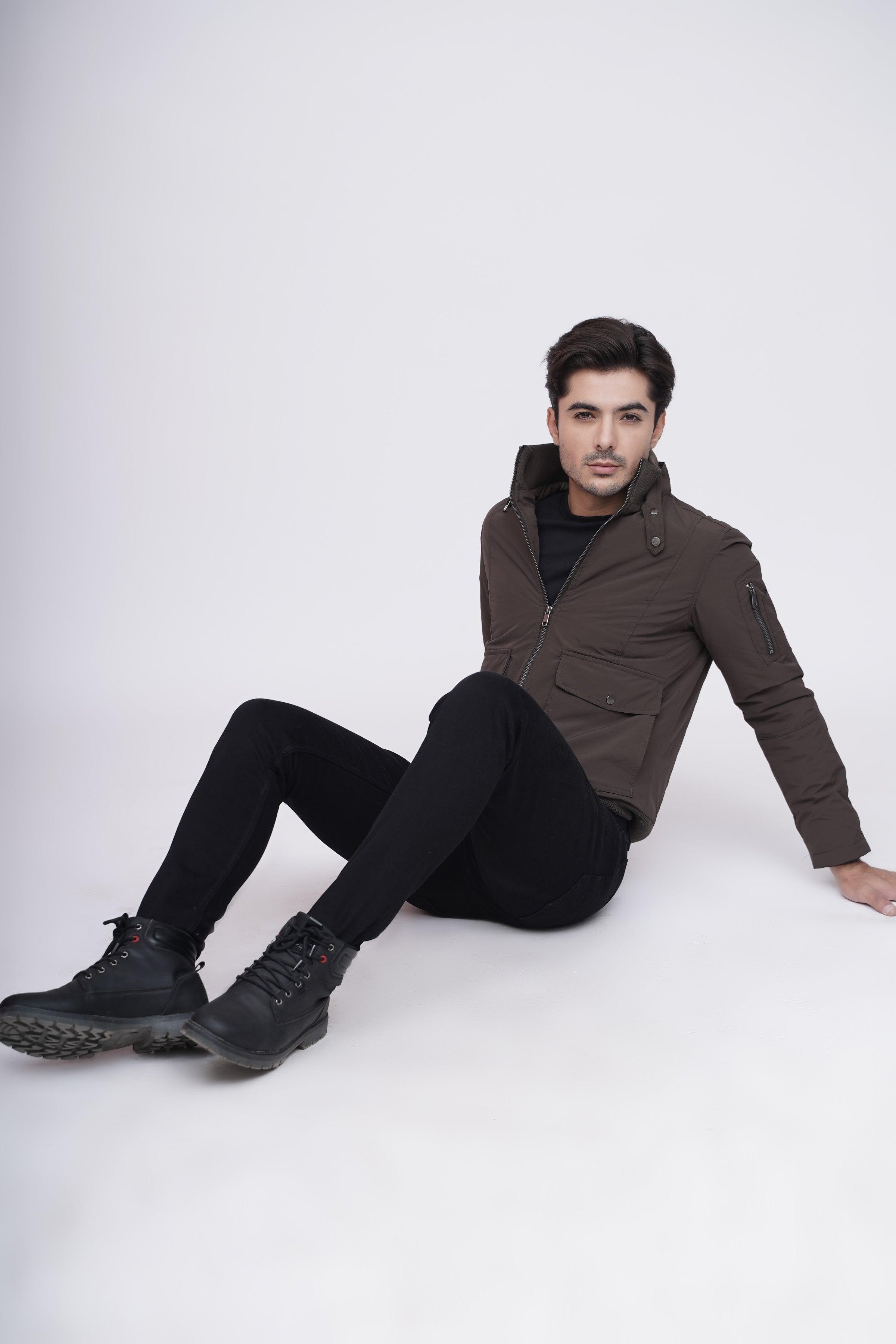 JACKET DOUBLE POCKET F/S GREEN at Charcoal Clothing