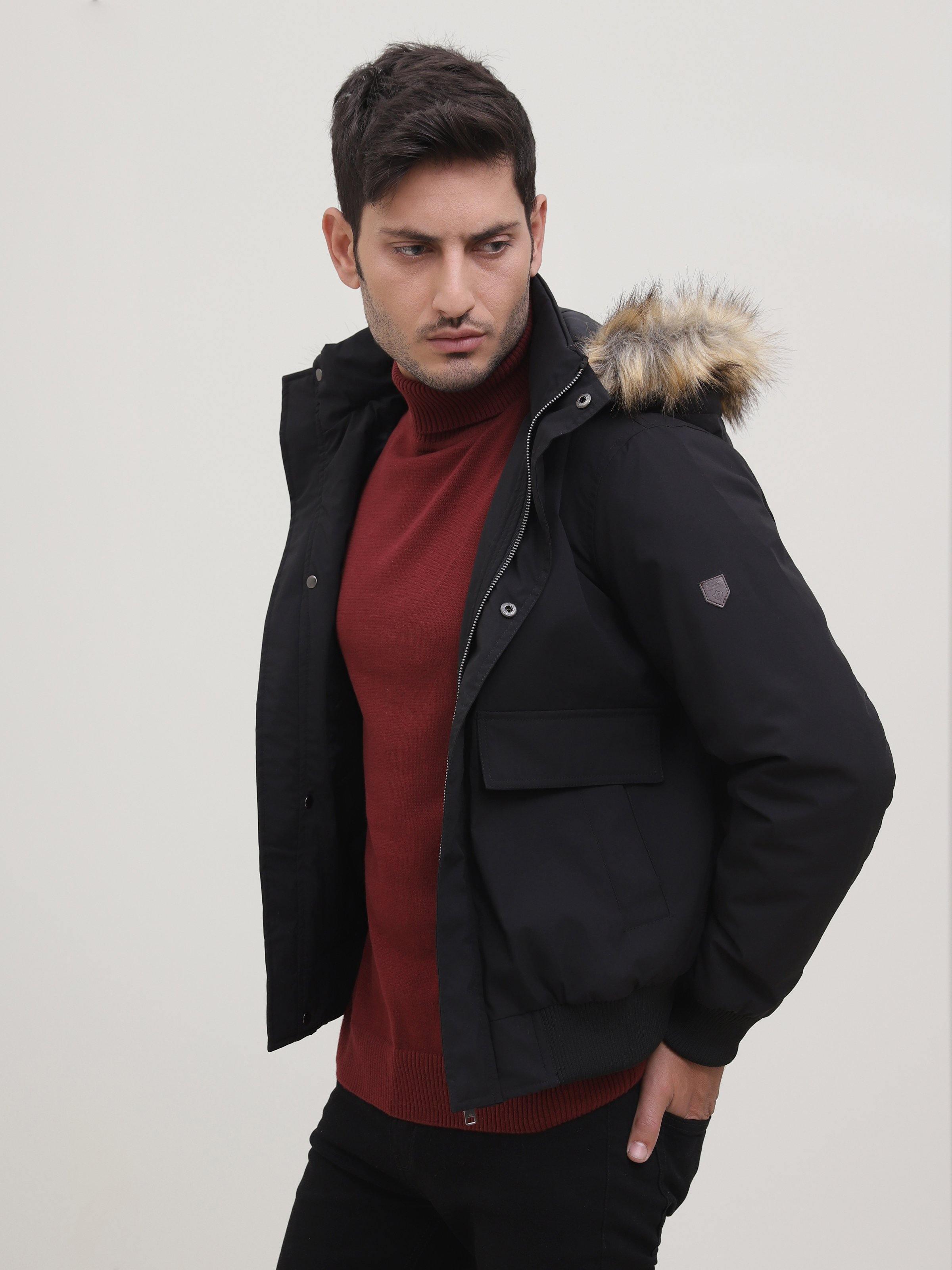 JACKET FULL SLEEVE BLACK at Charcoal Clothing