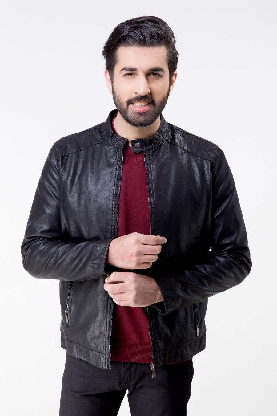 JACKET FULL SLEEVE BLACK at Charcoal Clothing