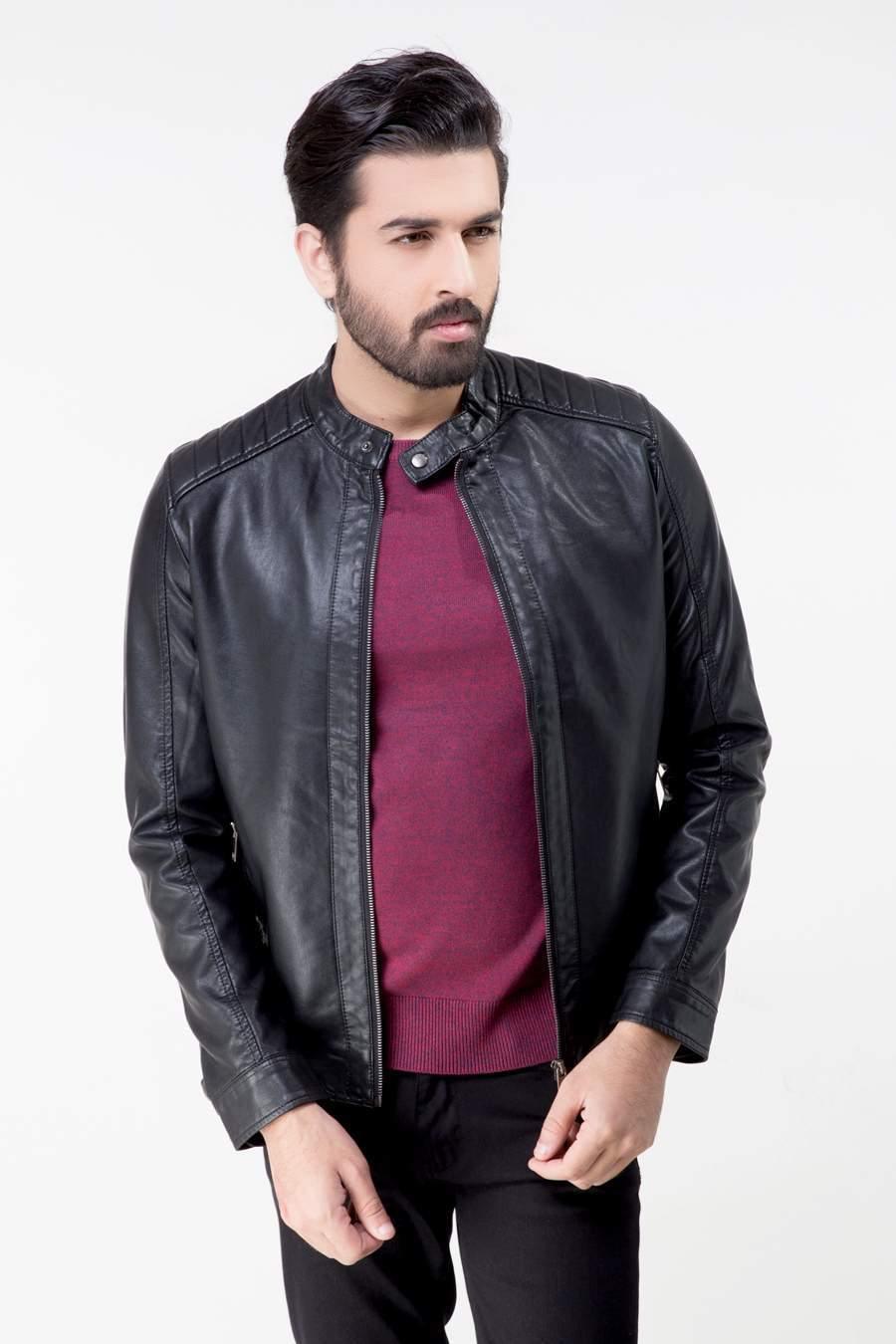 JACKET FULL SLEEVE BLACK at Charcoal Clothing