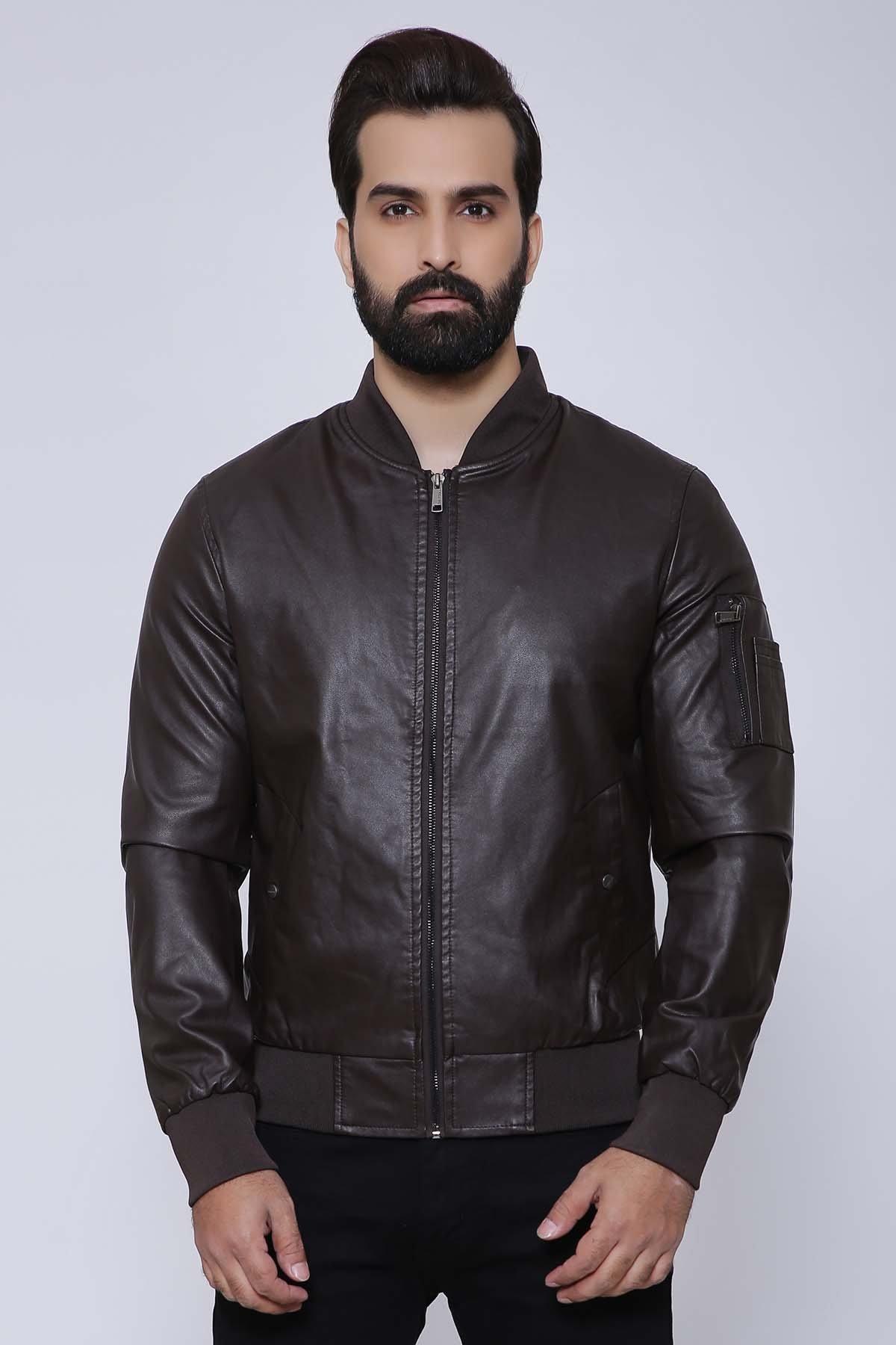 JACKET FULL SLEEVE BROWN at Charcoal Clothing