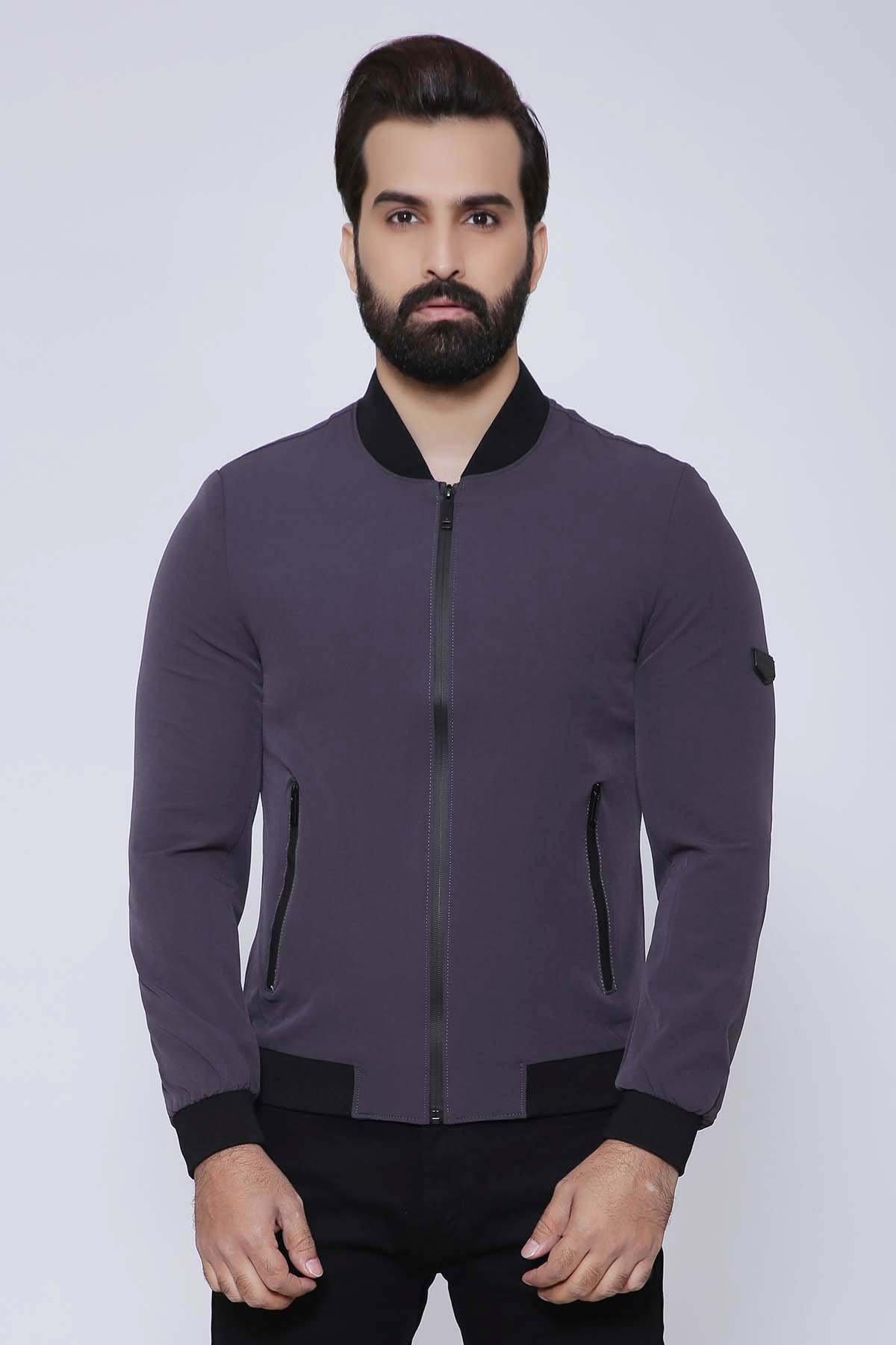 JACKET FULL SLEEVE DARK GREY at Charcoal Clothing