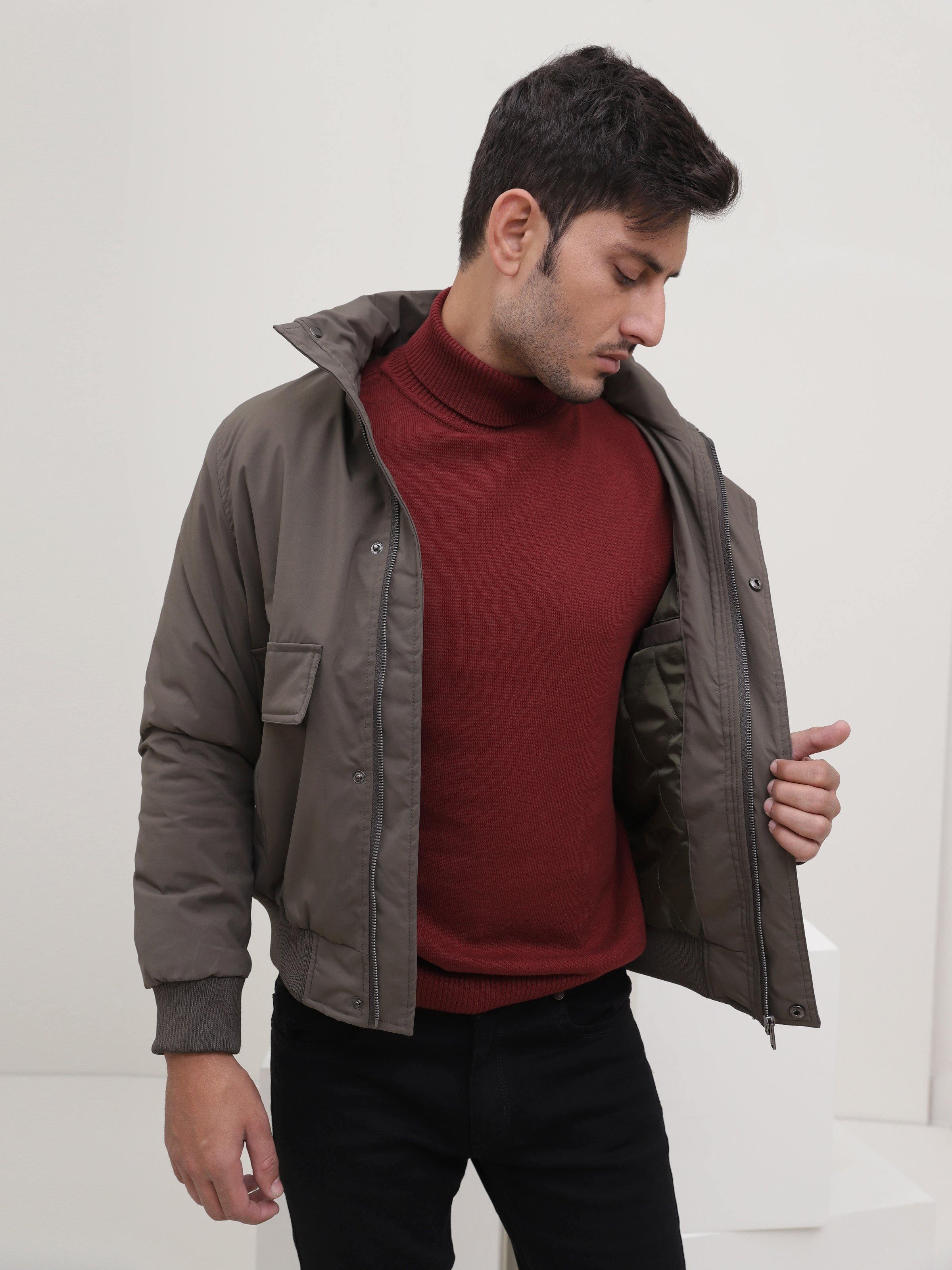 JACKET FULL SLEEVE GREEN at Charcoal Clothing