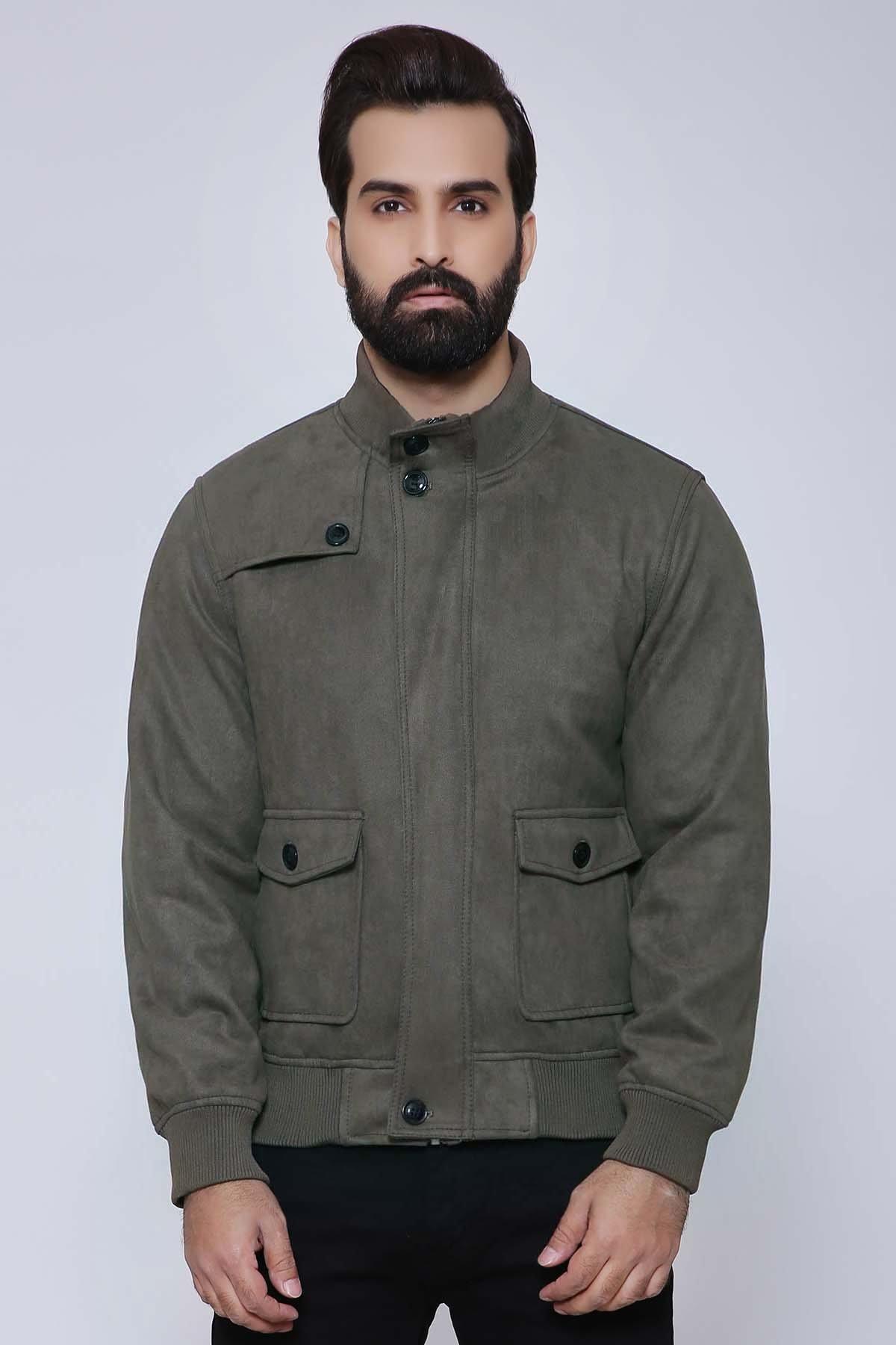 JACKET FULL SLEEVE OLIVE at Charcoal Clothing