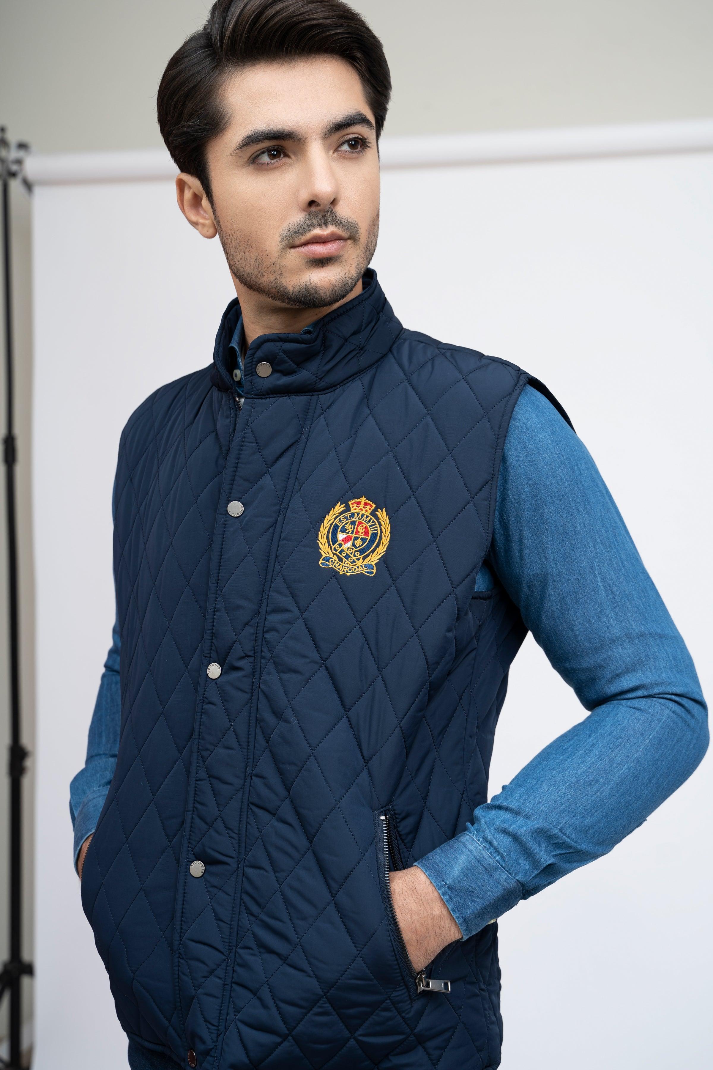 JACKET S/L NAVY at Charcoal Clothing