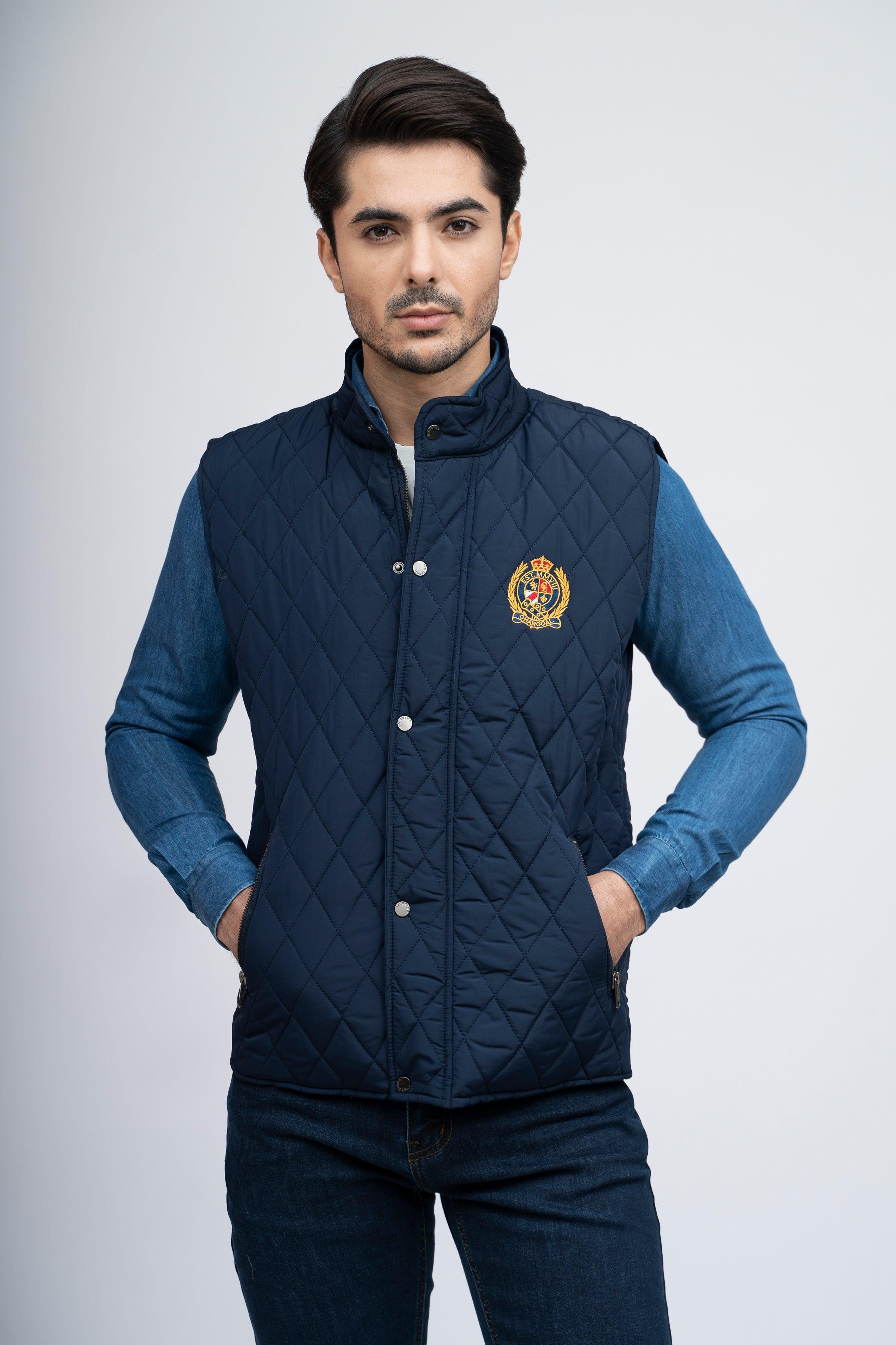 JACKET S/L NAVY at Charcoal Clothing